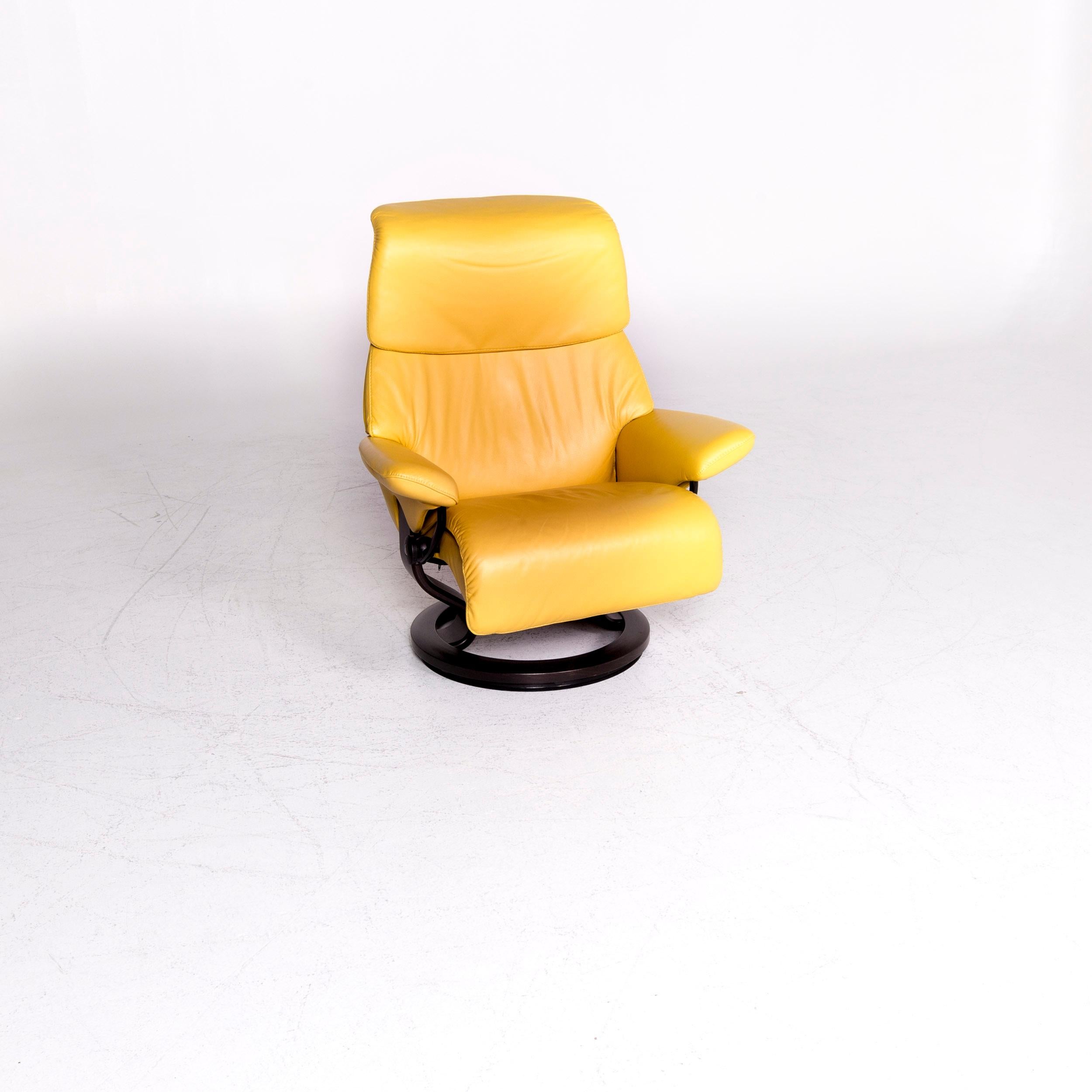 Stressless Dream Designer Ledersessel Gelb Relax Funktionsset (Moderne)