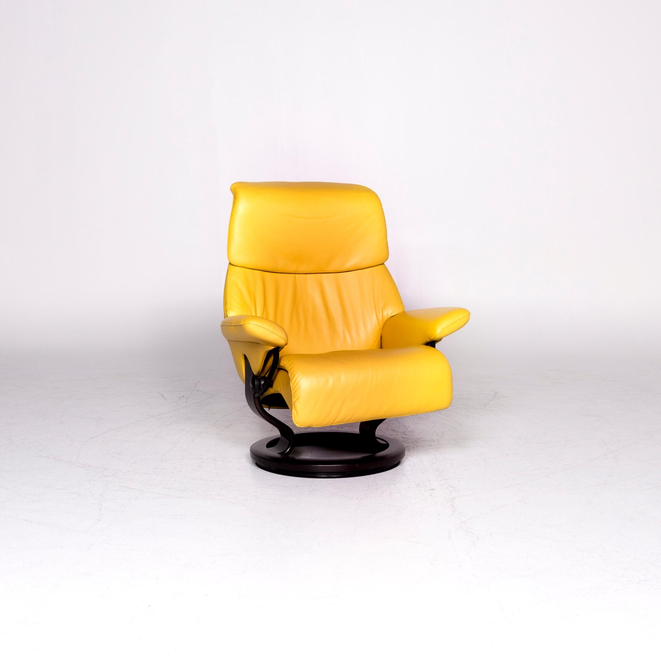 Stressless Dream Designer Ledersessel Gelb Relax Funktionsset (Norwegisch)
