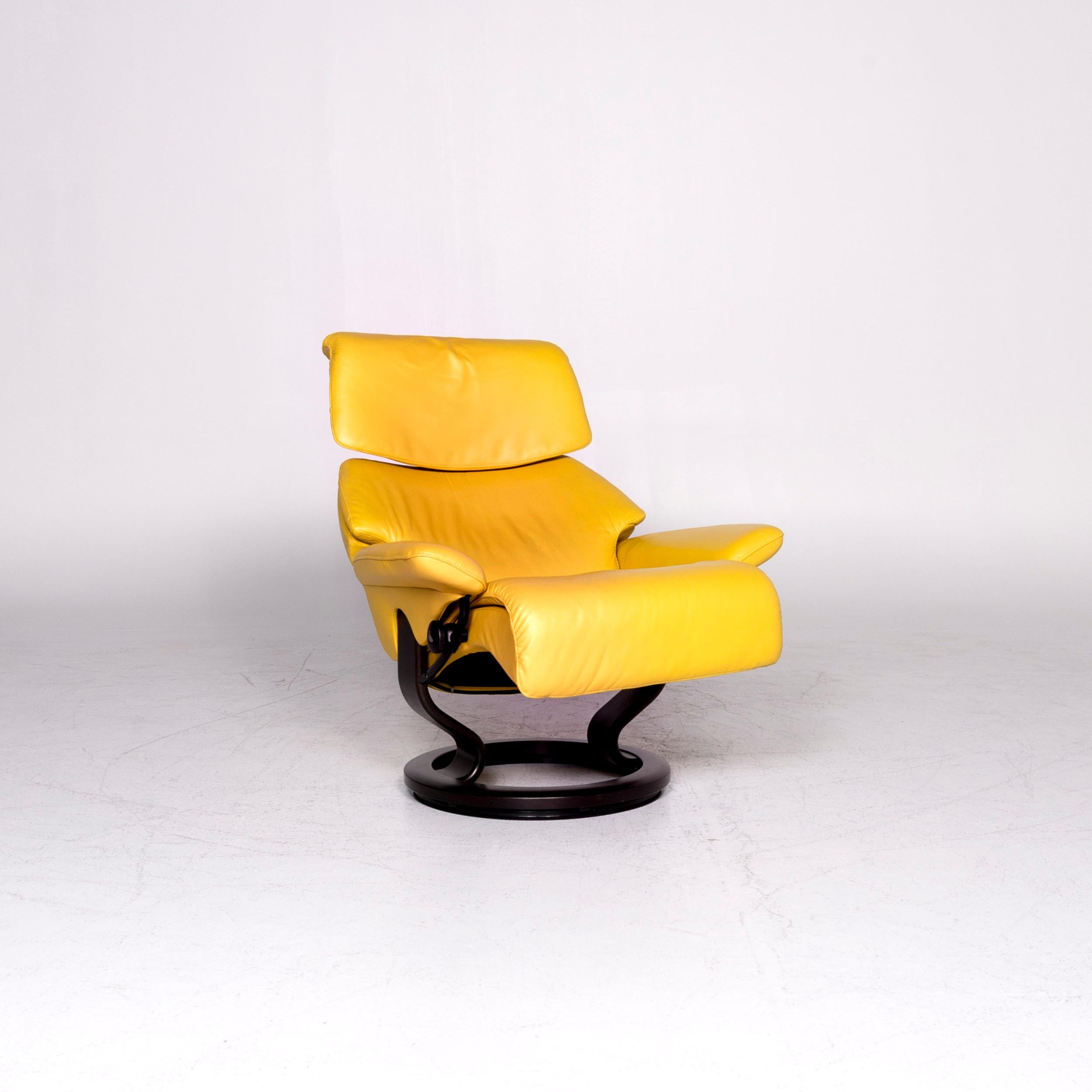 Stressless Dream Designer Ledersessel Gelb Relax Funktionsset im Zustand „Gut“ in Cologne, DE