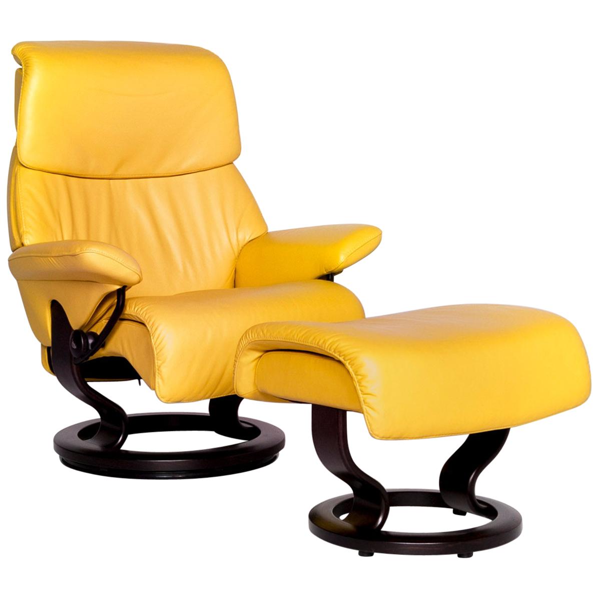 Stressless Dream Designer Ledersessel Gelb Relax Funktionsset