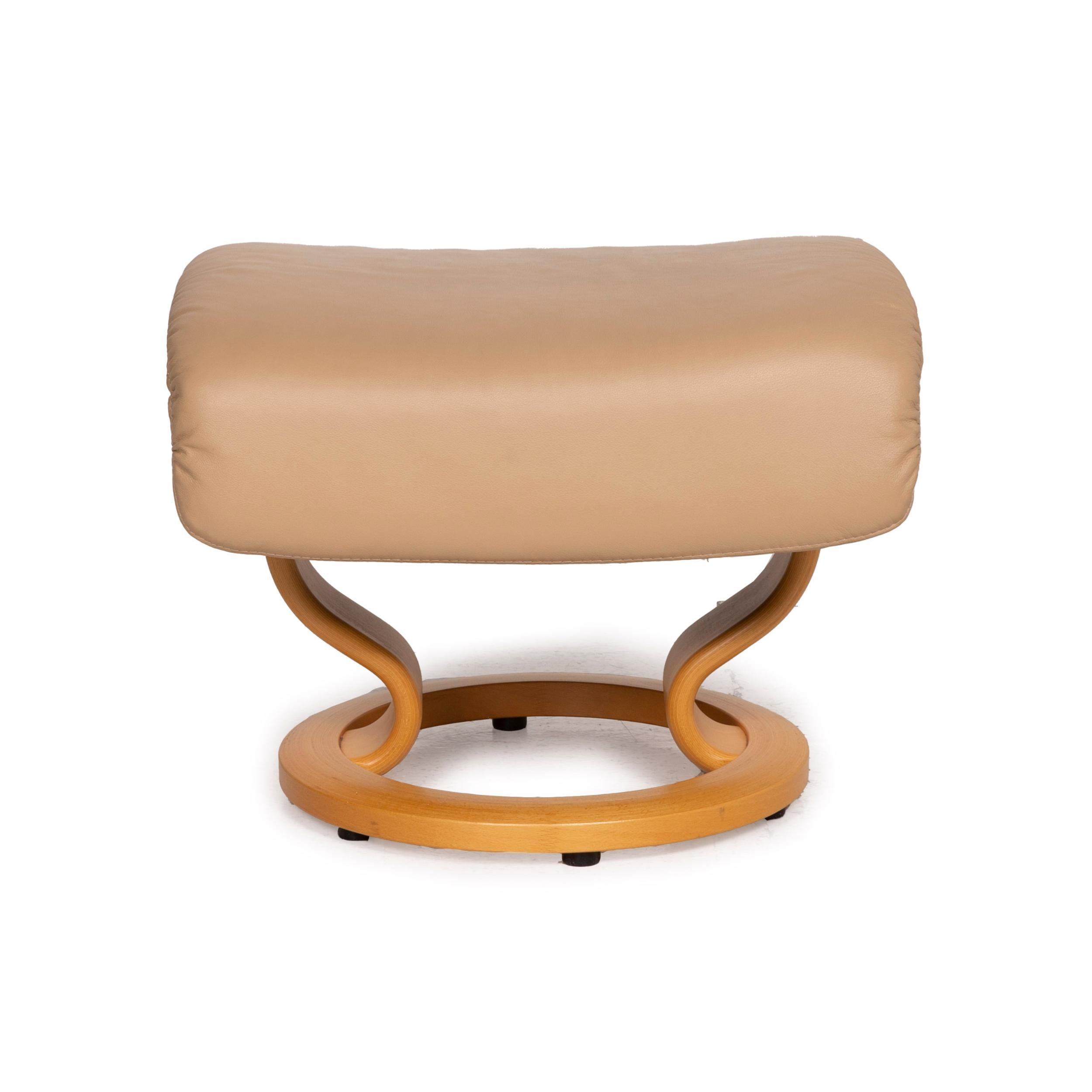 Stressless Dream Leather Armchair Beige Incl 9