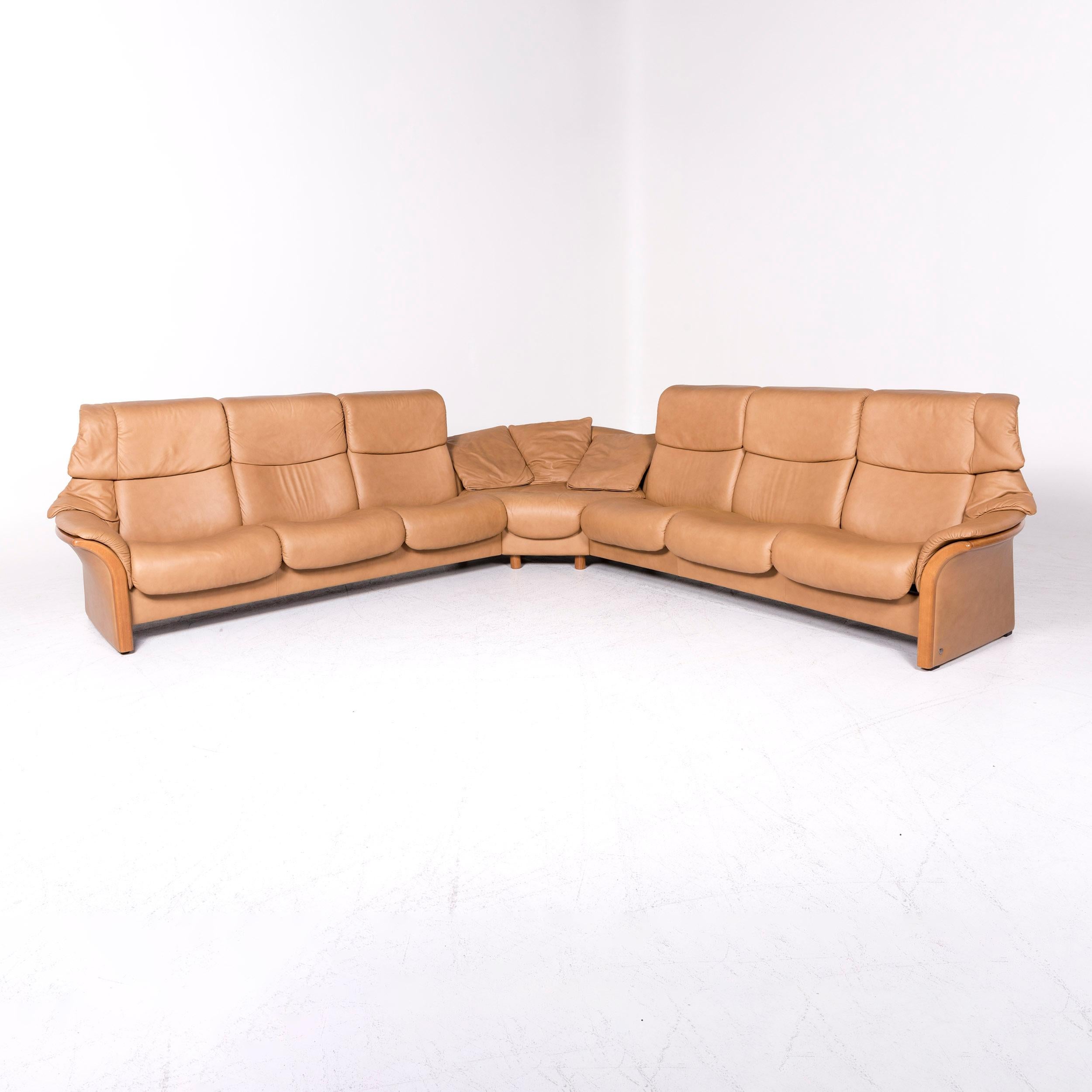 We bring to you a Stressless Eldorado designer leather corner sofa beige real leather sofa couch.

Product measurements in centimeters:

Depth 331
Width 331
Height 74
Seat-height 54
Rest-height 58
Seat-depth 48
Seat-width 225
Back-height