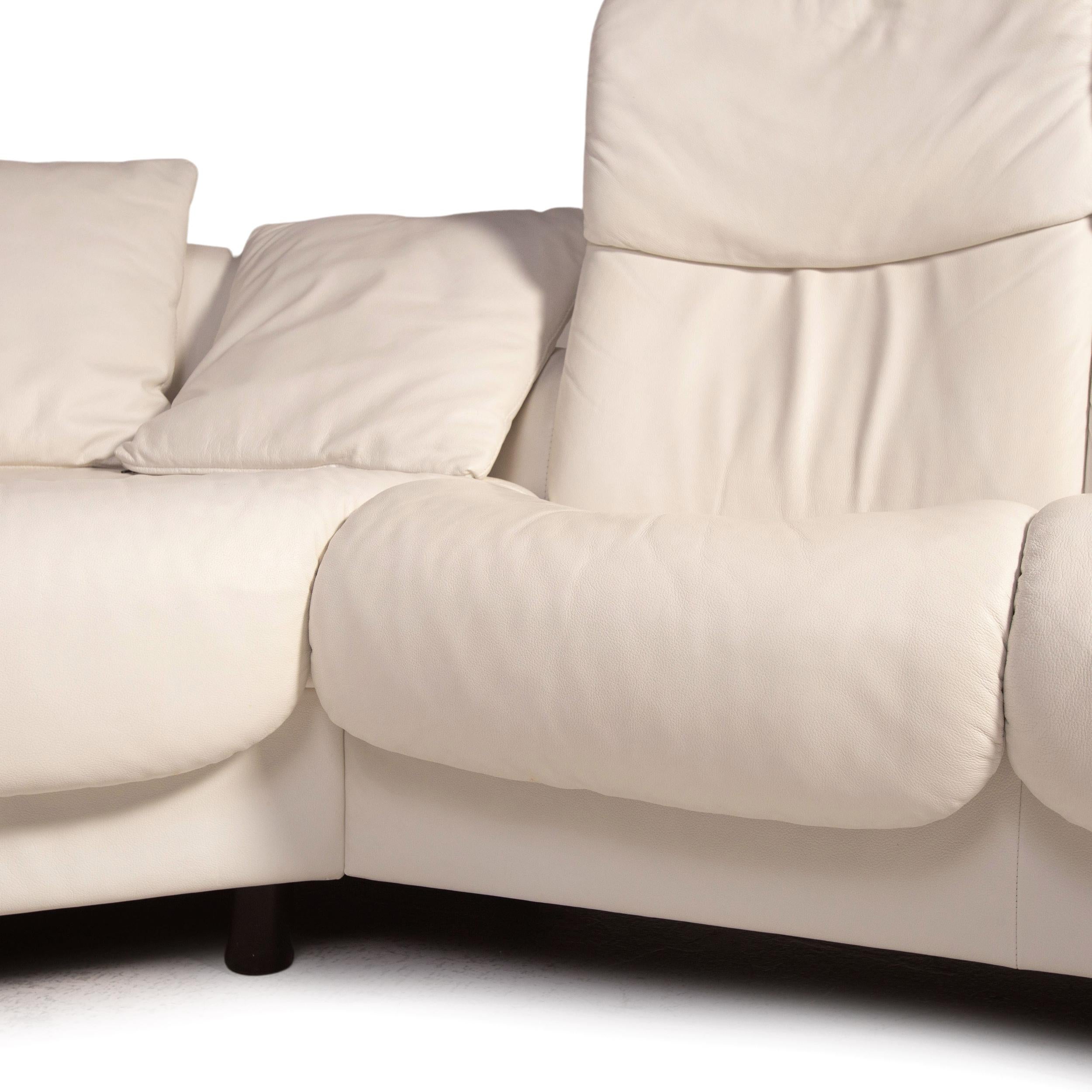 Modern Stressless Eldorado Leather Corner Sofa White Relax Function Sofa Couch For Sale
