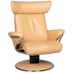 Stressless Jazz Leder Sessel Beige Relax Funktion