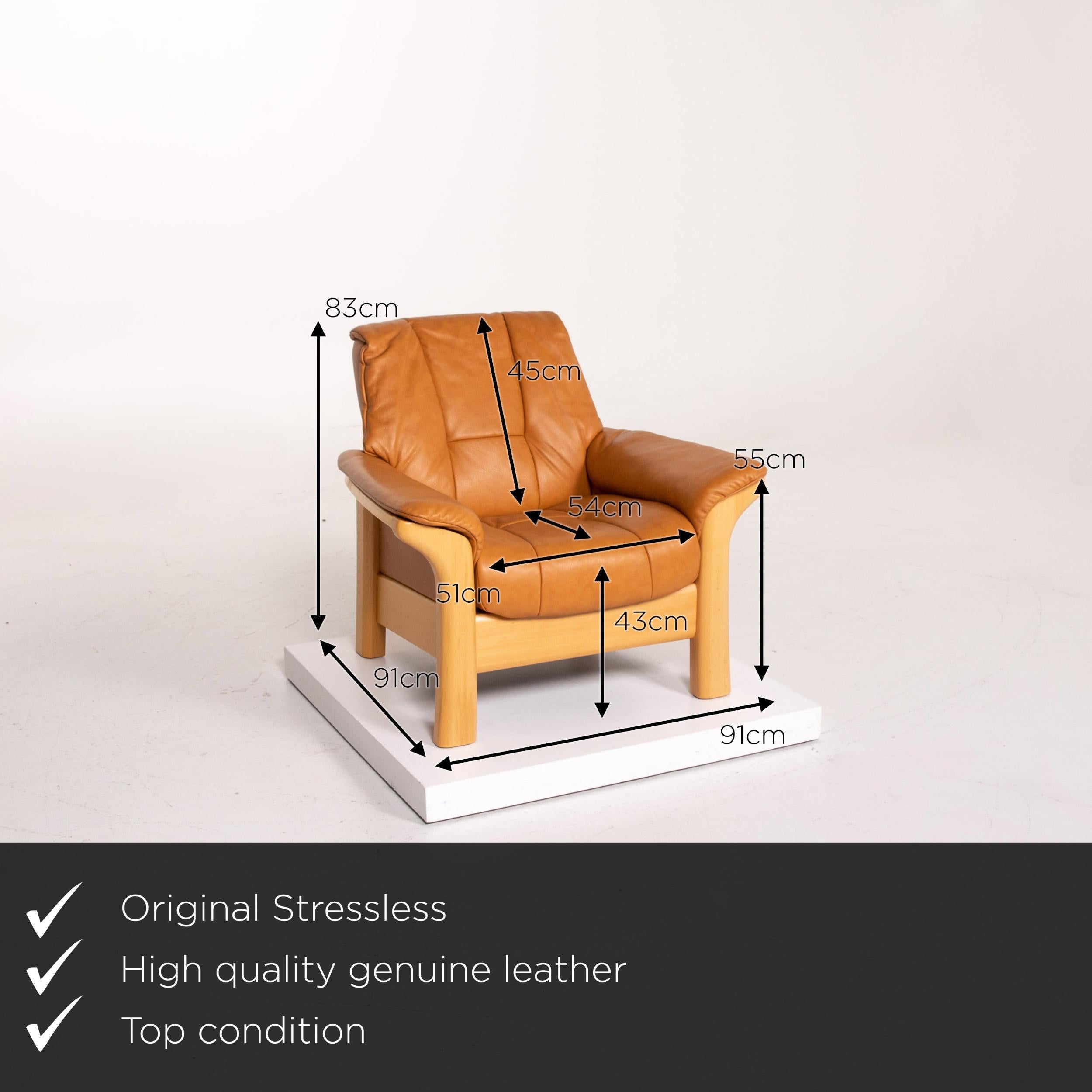We present to you a Stressless Kensington leather armchair cognac brown.


 Product measurements in centimeters:
 

Depth: 91
Width: 91
Height: 83
Seat height: 43
Rest height: 55
Seat depth: 54
Seat width: 51
Back height: 45.
 