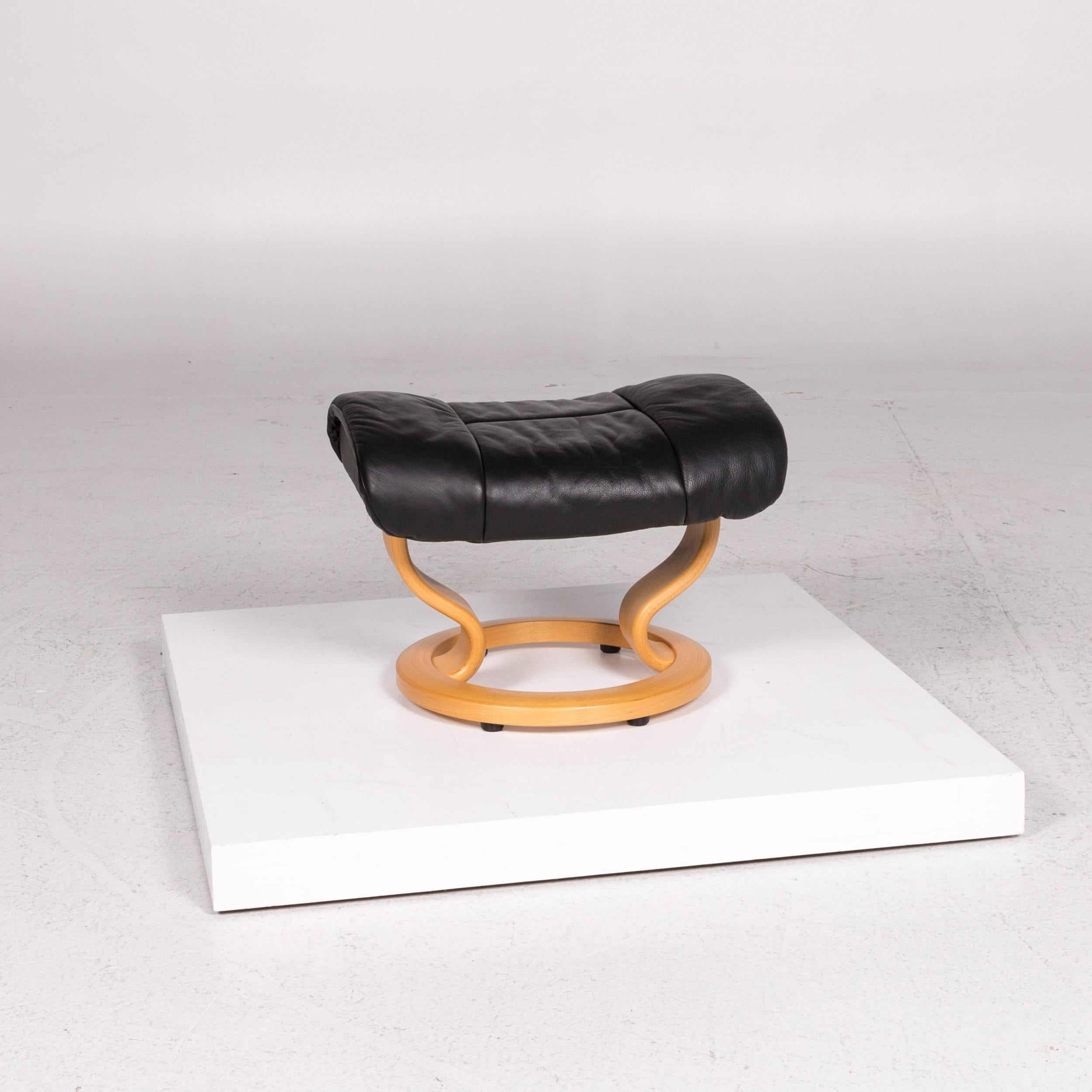 Stressless Leather Armchair Black Function Relax Function Size L 8