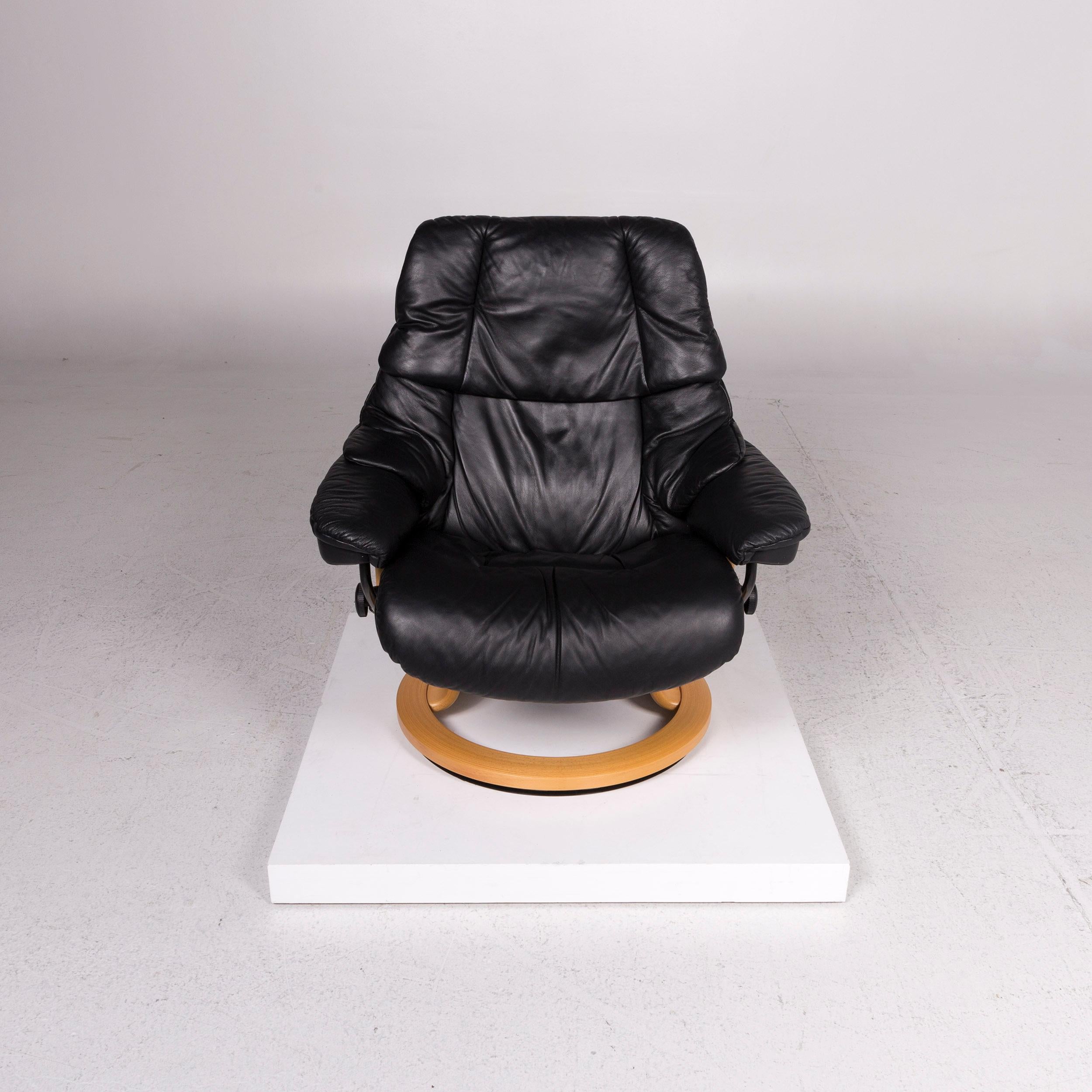 Stressless Leather Armchair Black Function Relax Function Size L 3
