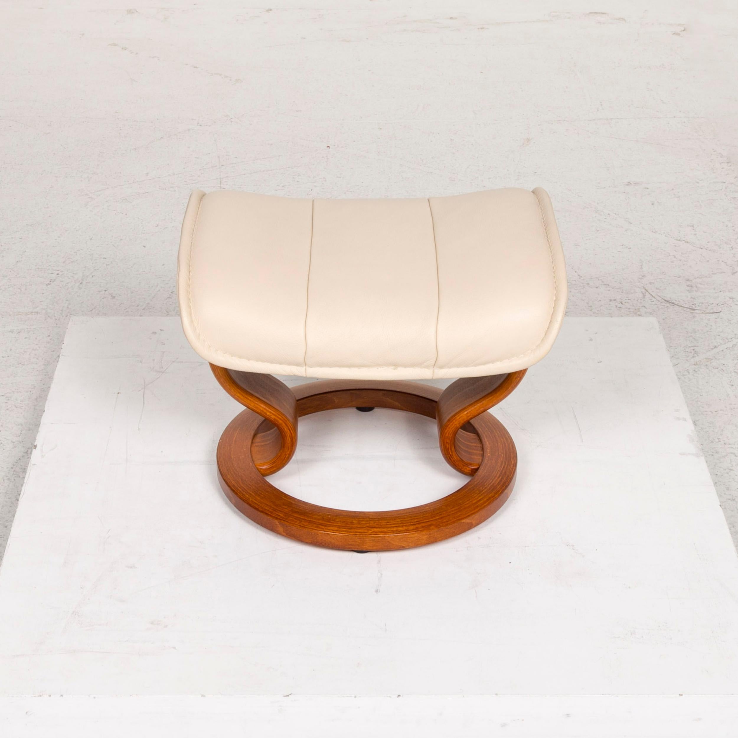 Stressless Leather Armchair Cream Relax Function Function 8