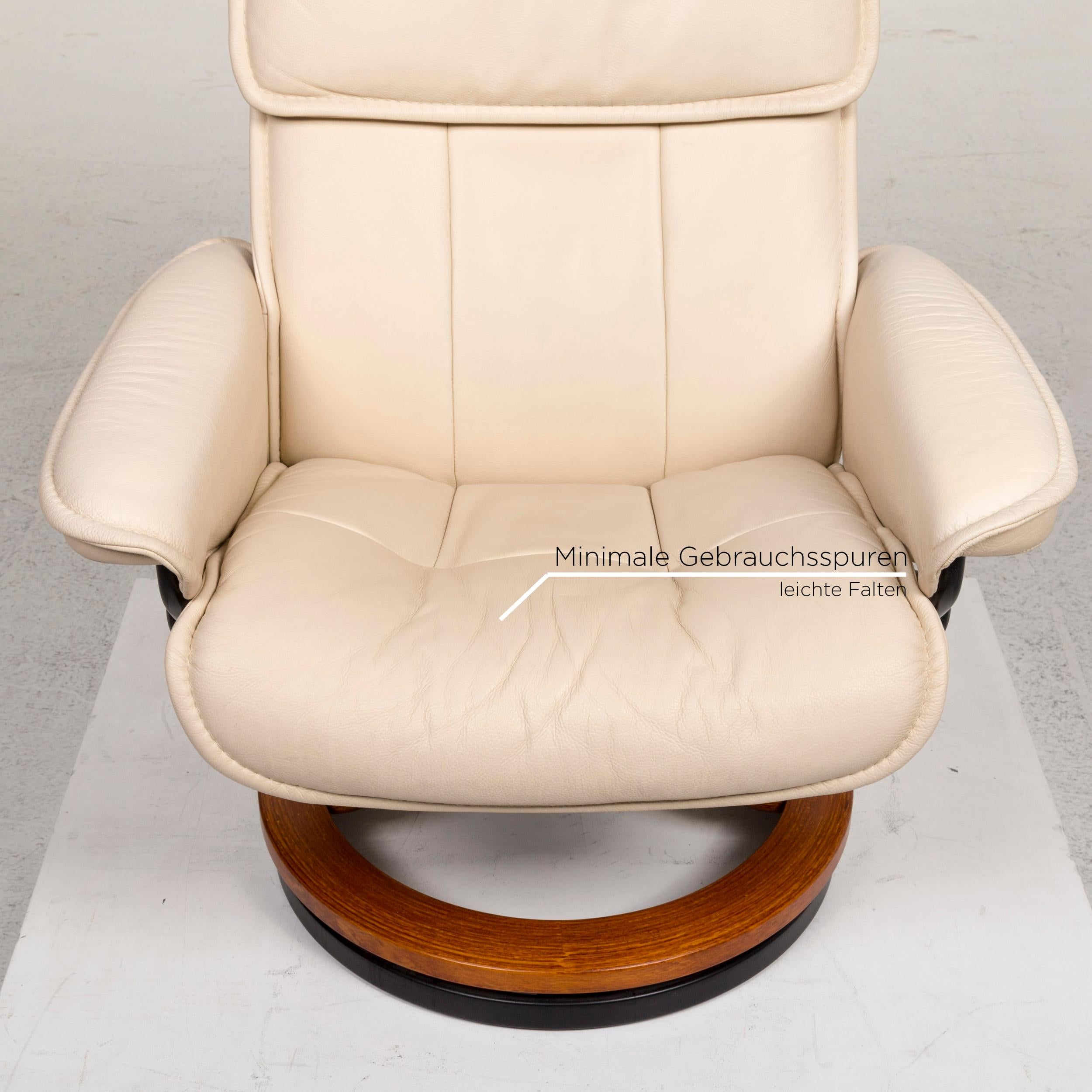 Norwegian Stressless Leather Armchair Cream Relax Function Function