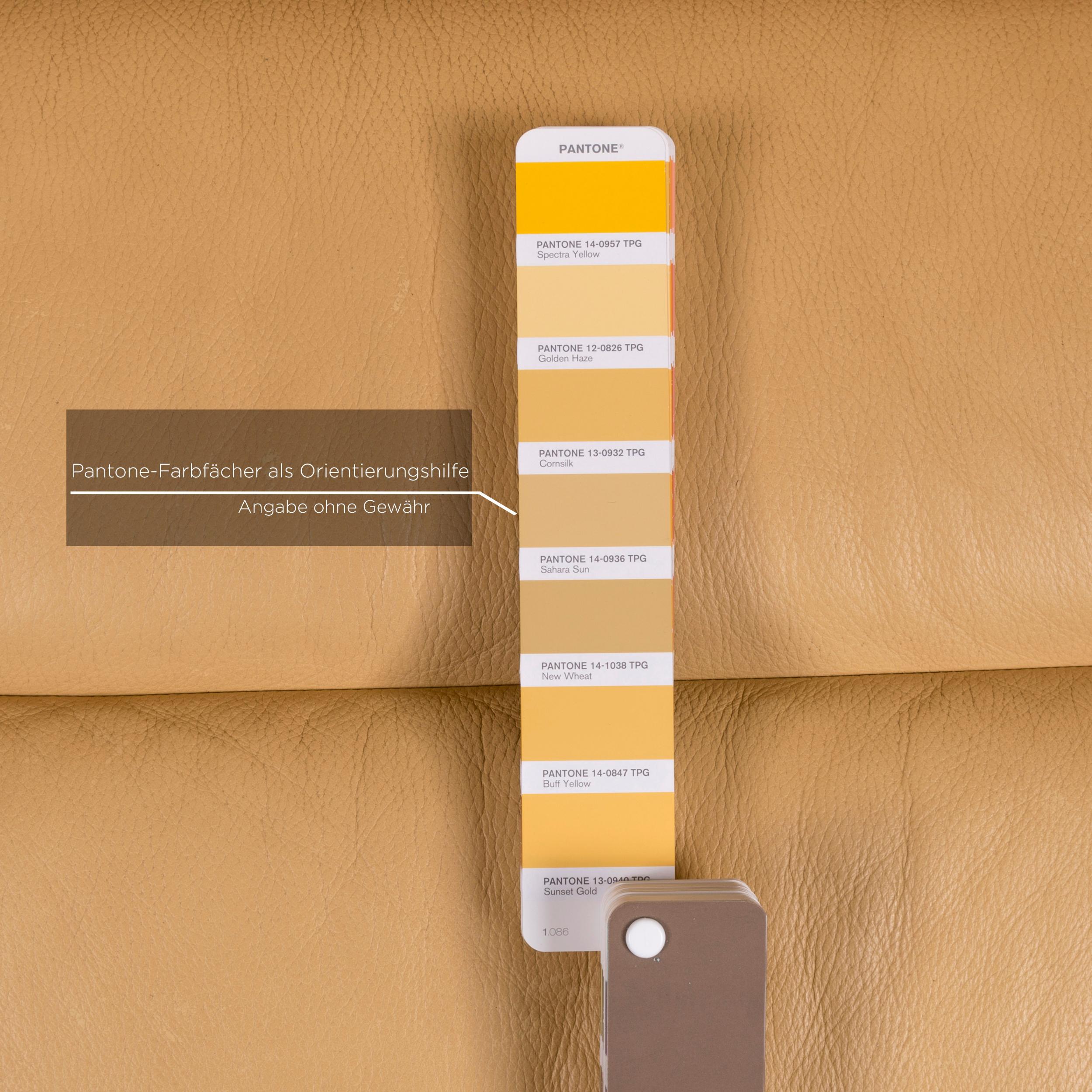 beige leather sofa