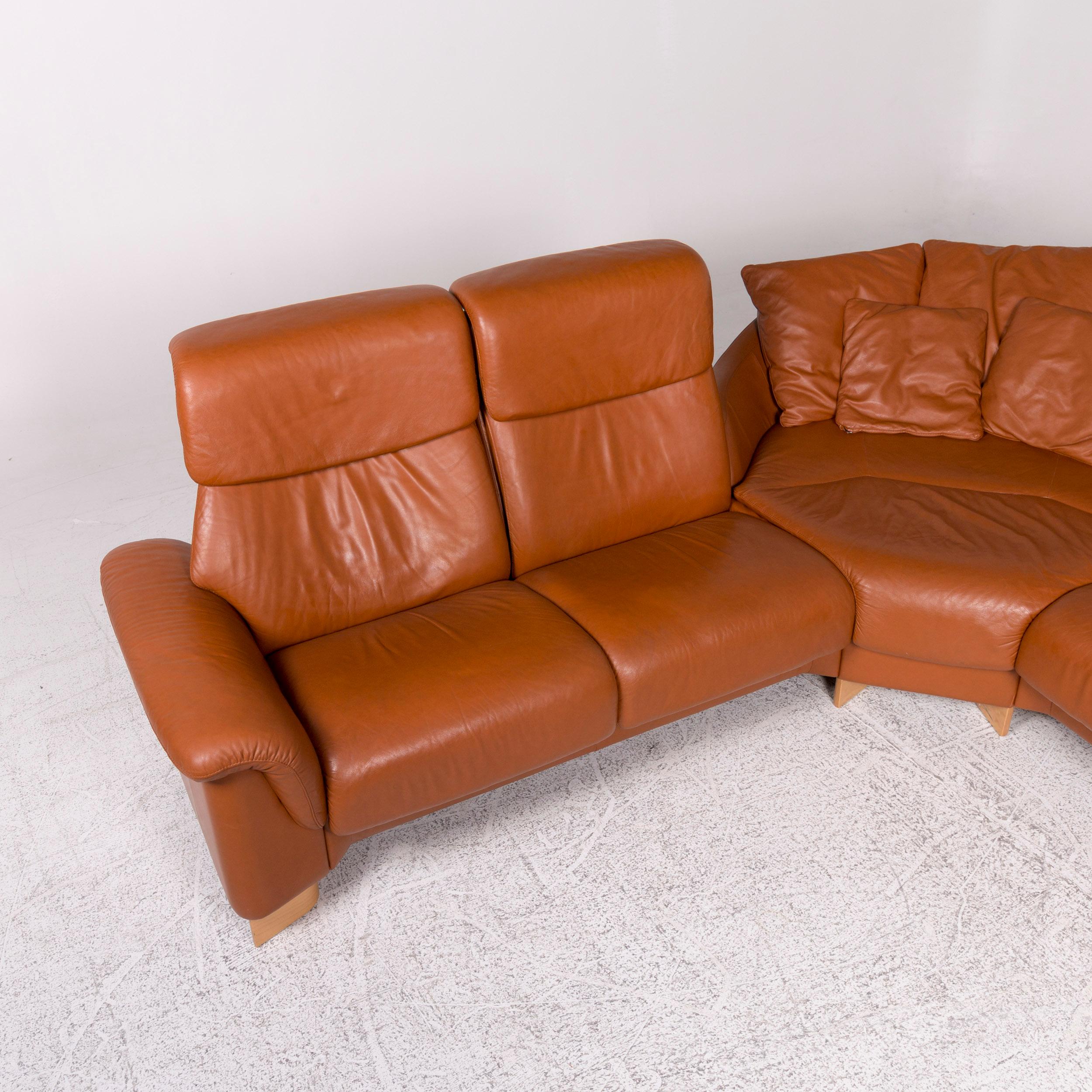 Stressless Leather Sofa Brown Corner Sofa 7