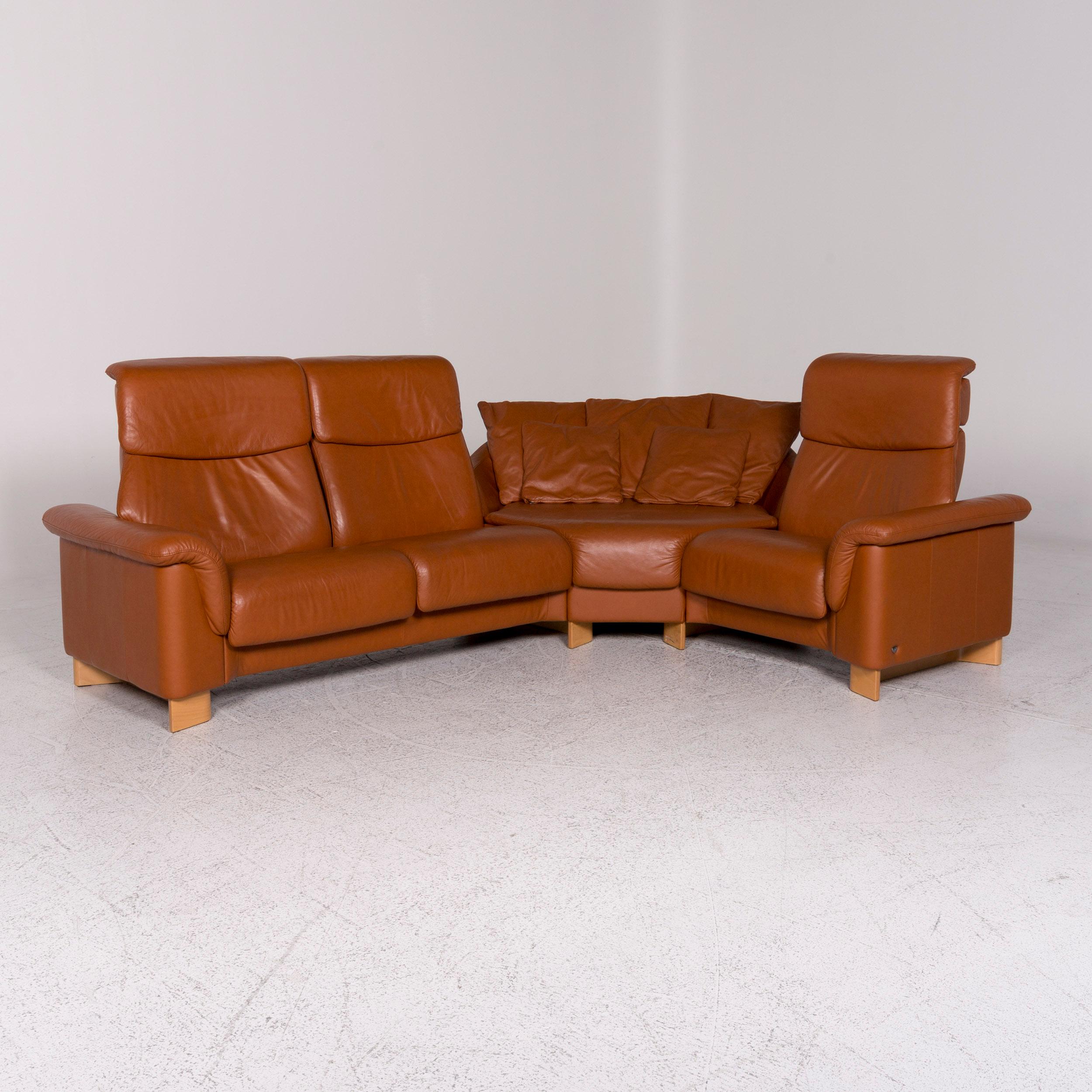 Norwegian Stressless Leather Sofa Brown Corner Sofa