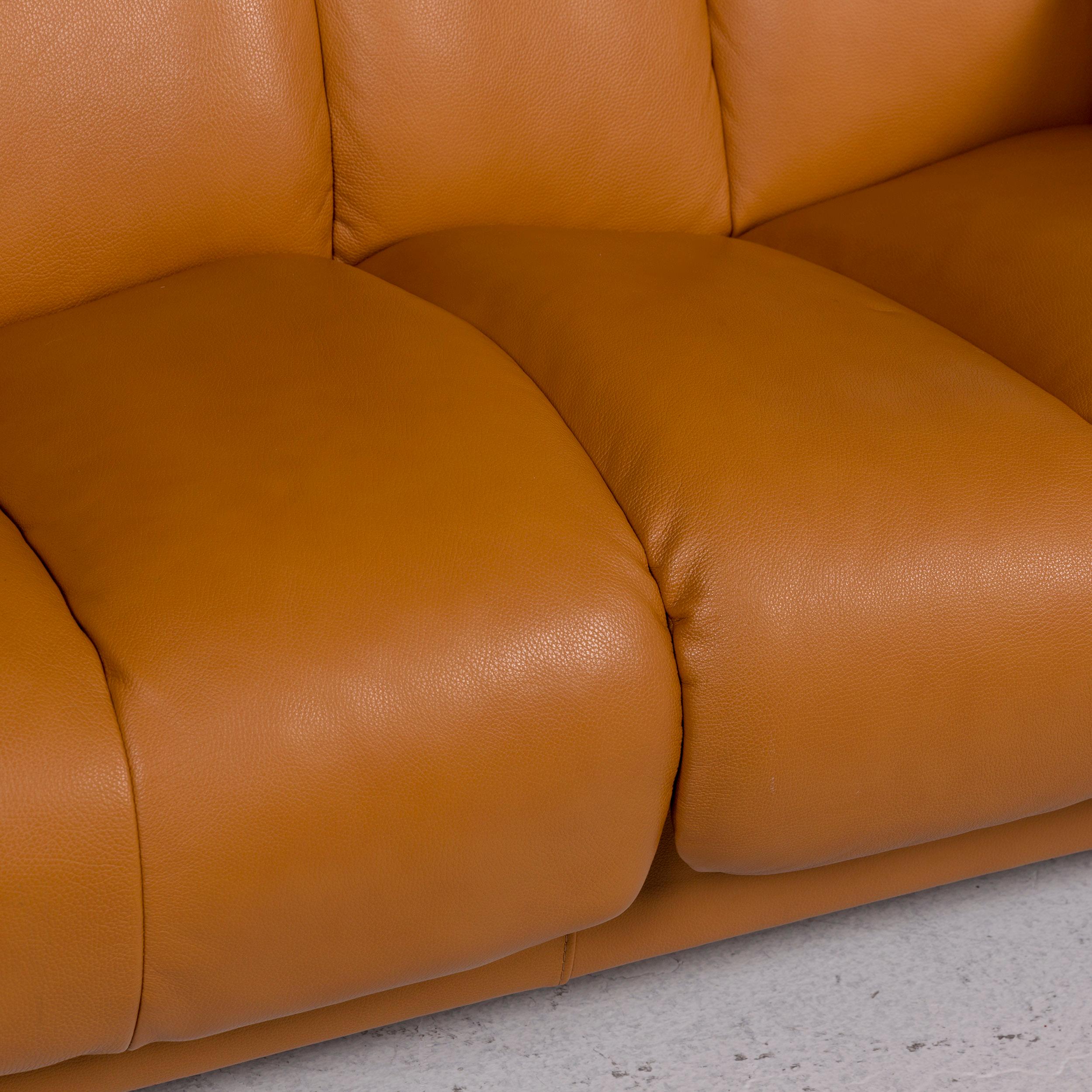 mustard leather corner sofa