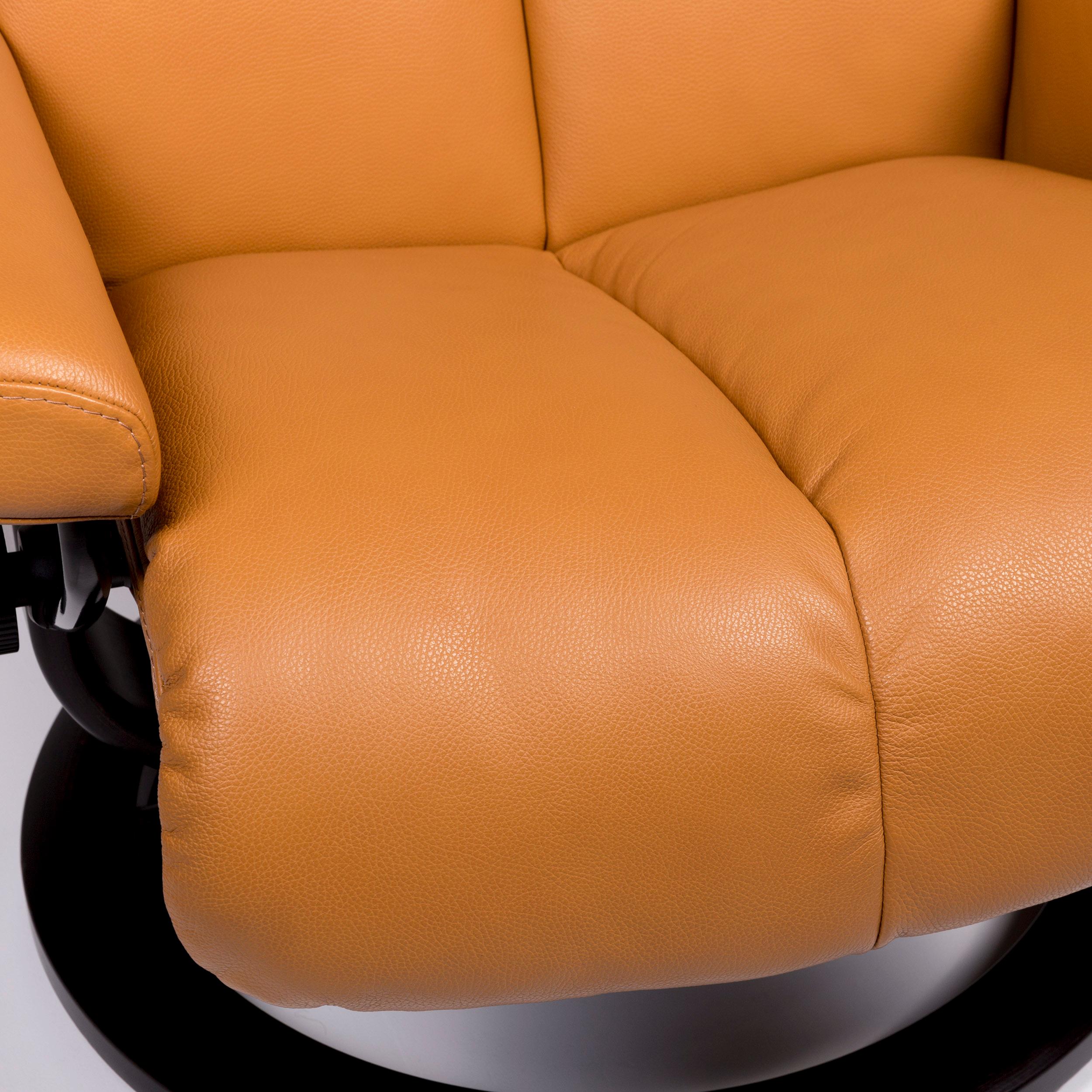 Stressless Legend Leather Corner Sofa Set Mustard Yellow Yellow Ocher 1x Corner For Sale 5