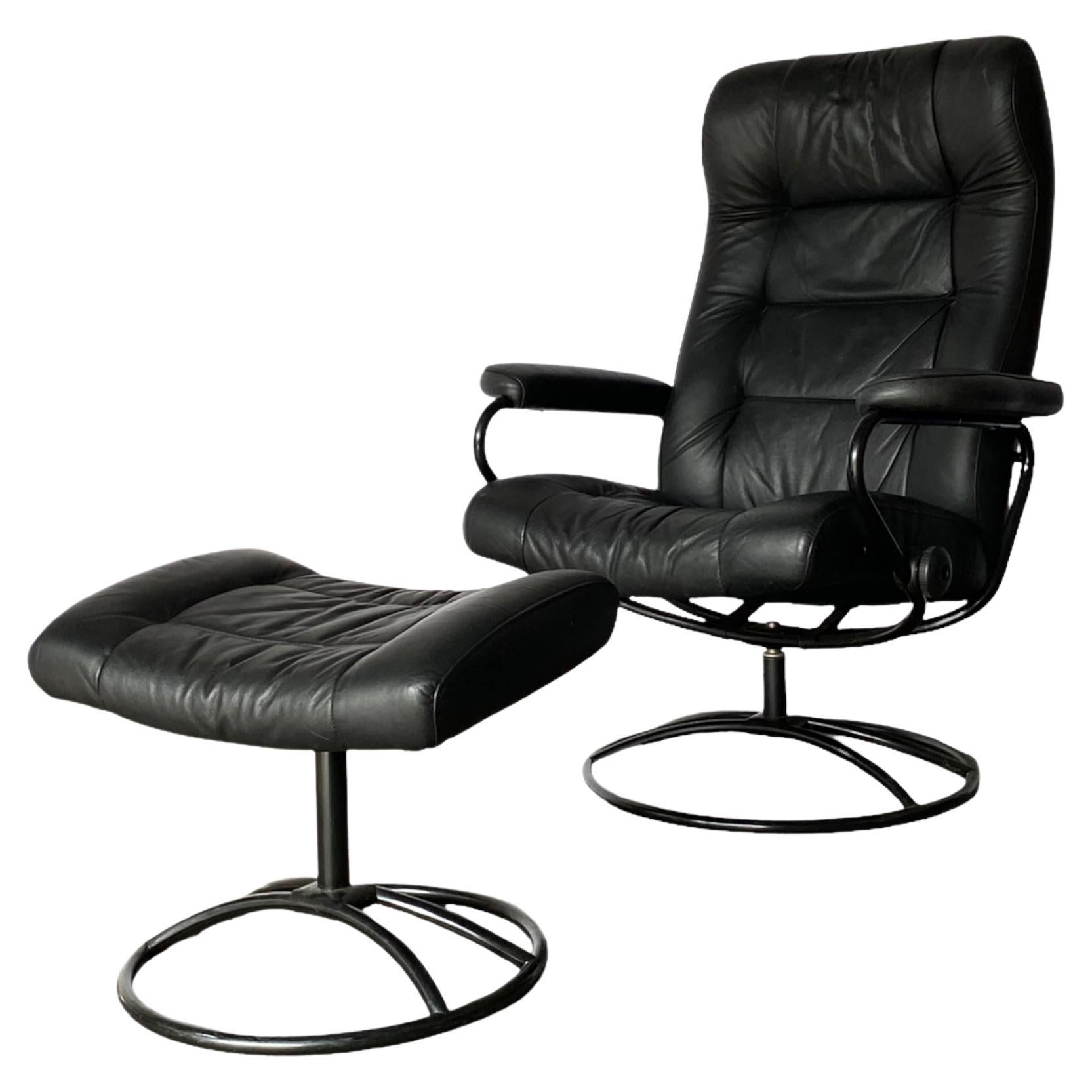 Jan Ekselius "Etcetera" Lounge Chair and Ottoman at 1stDibs