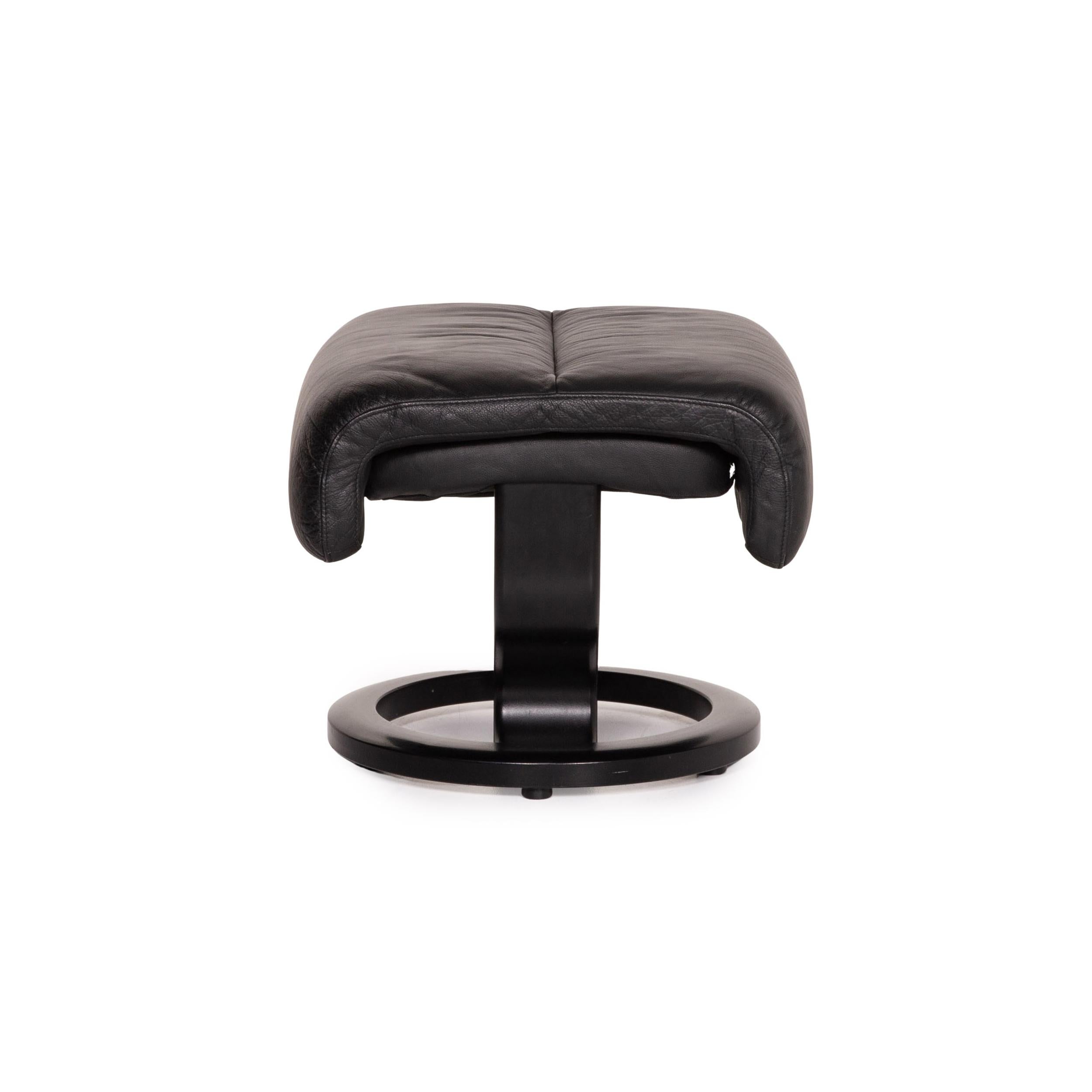 Stressless Memphis Leather Armchair Size M Incl. Black Stool Function Relax 12