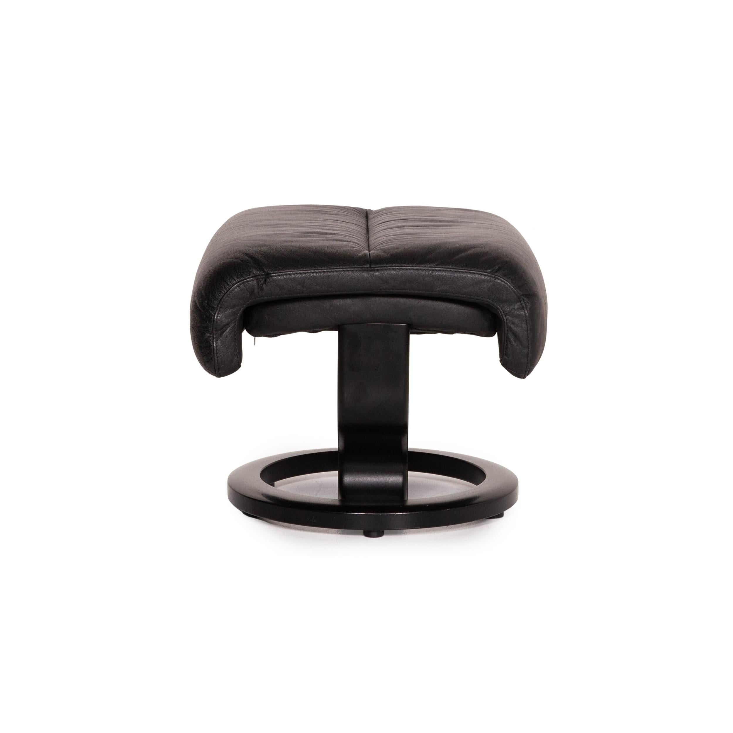 Stressless Memphis Leather Armchair Size M Incl. Black Stool Function Relax 14