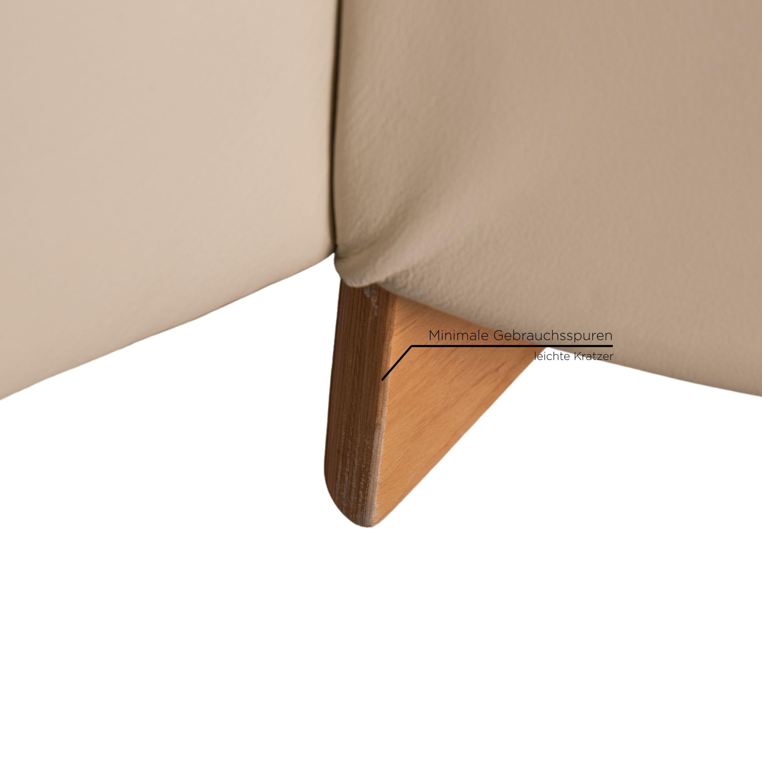 Norwegian Stressless Paradise Leather Sofa Cream Corner Sofa Couch For Sale