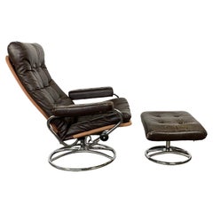 Stressless Reclining Lounge Chair and Ottoman