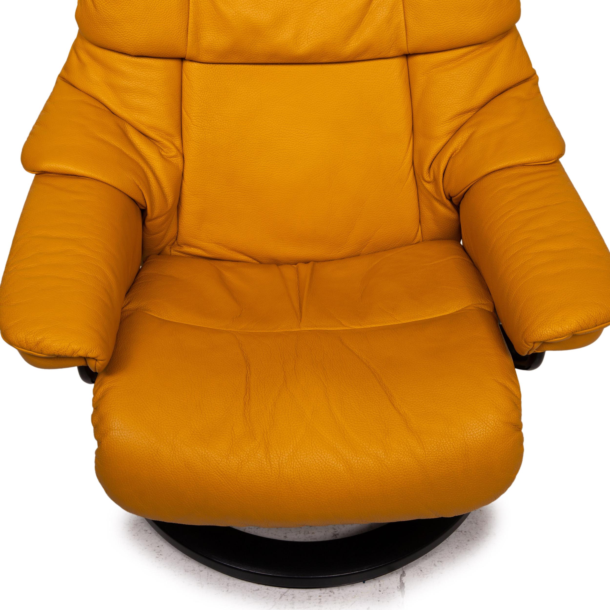 mustard yellow recliner chair