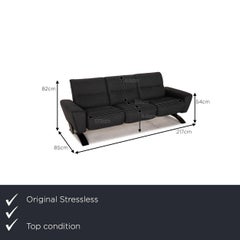 Stressless You Julia Fabric Sofa Gray Three Seater Couch