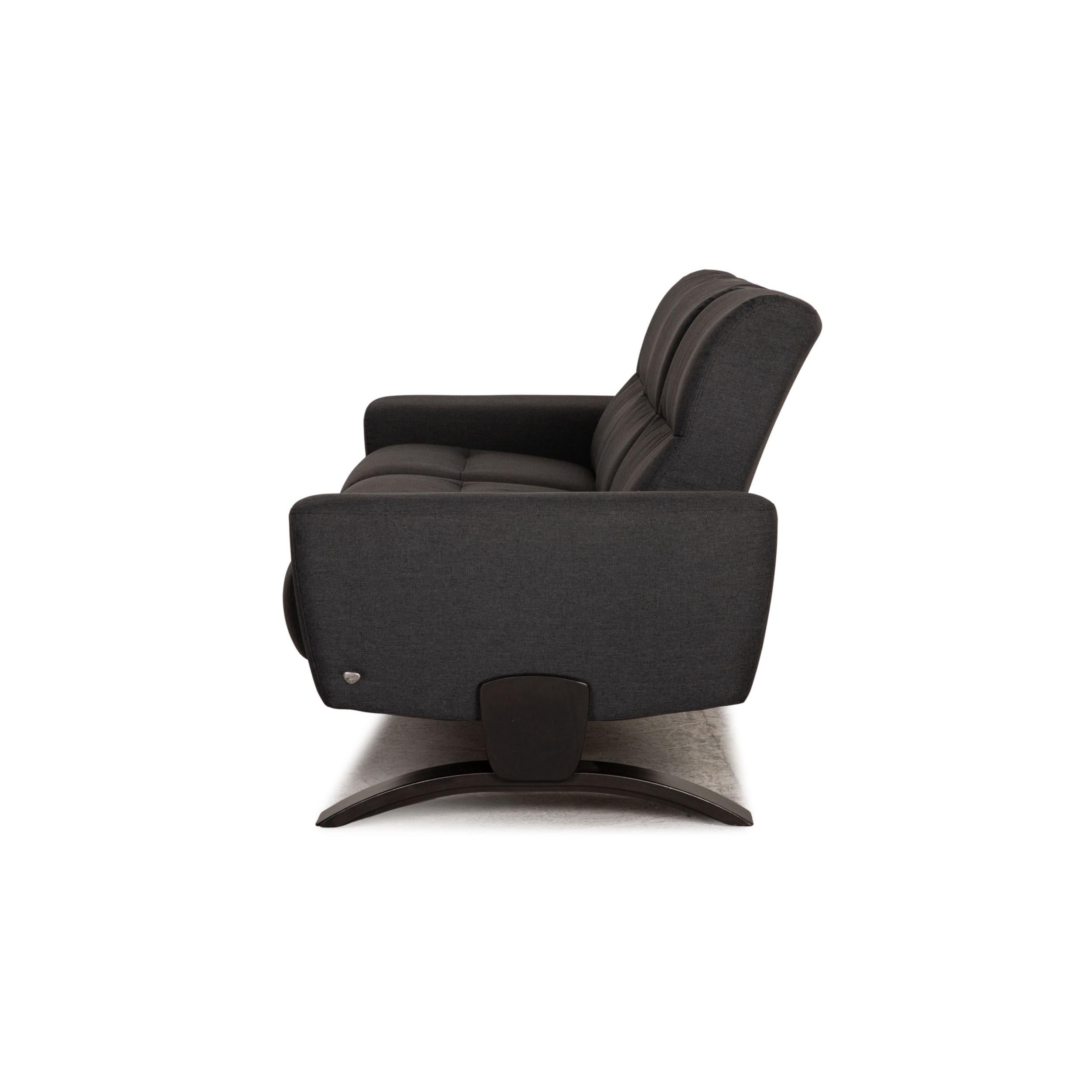 Stressless You Julia-Stoff-Sofa in Grau mit drei Ebenen im Angebot 3