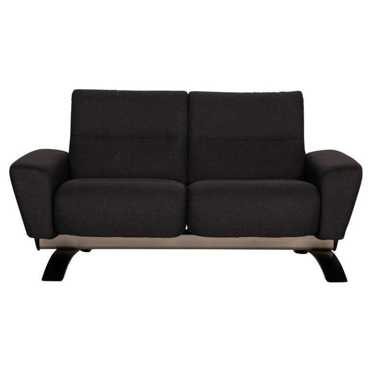 Stressless You Julia Fabric Sofa Gray Two Seater Couch For Sale at 1stDibs