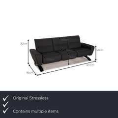 Stressless You Julia Fabric Sofa Set Gray Two-Seater Dreistzer Couch