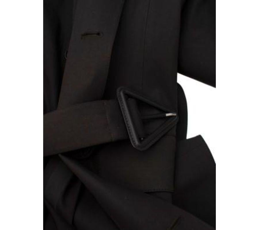 Stretch-cotton gabardine belted coat For Sale 2
