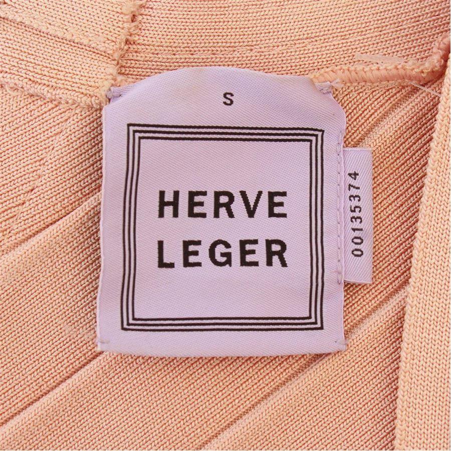 Beige Hervé Léger Stretch dress size S