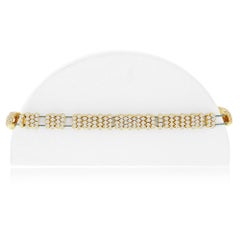 Bracelet jonc flexible en diamants extensibles de 6 carats