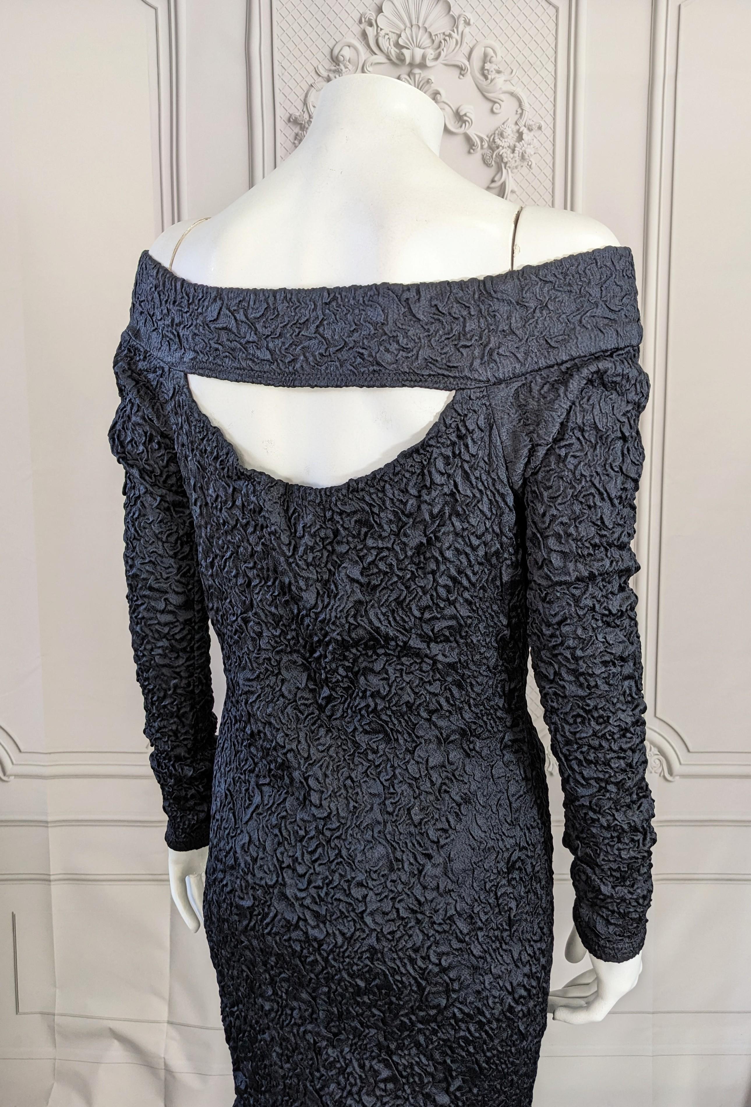 Stretch Silk Cloque Wiggle Dress, Studio VL For Sale 1