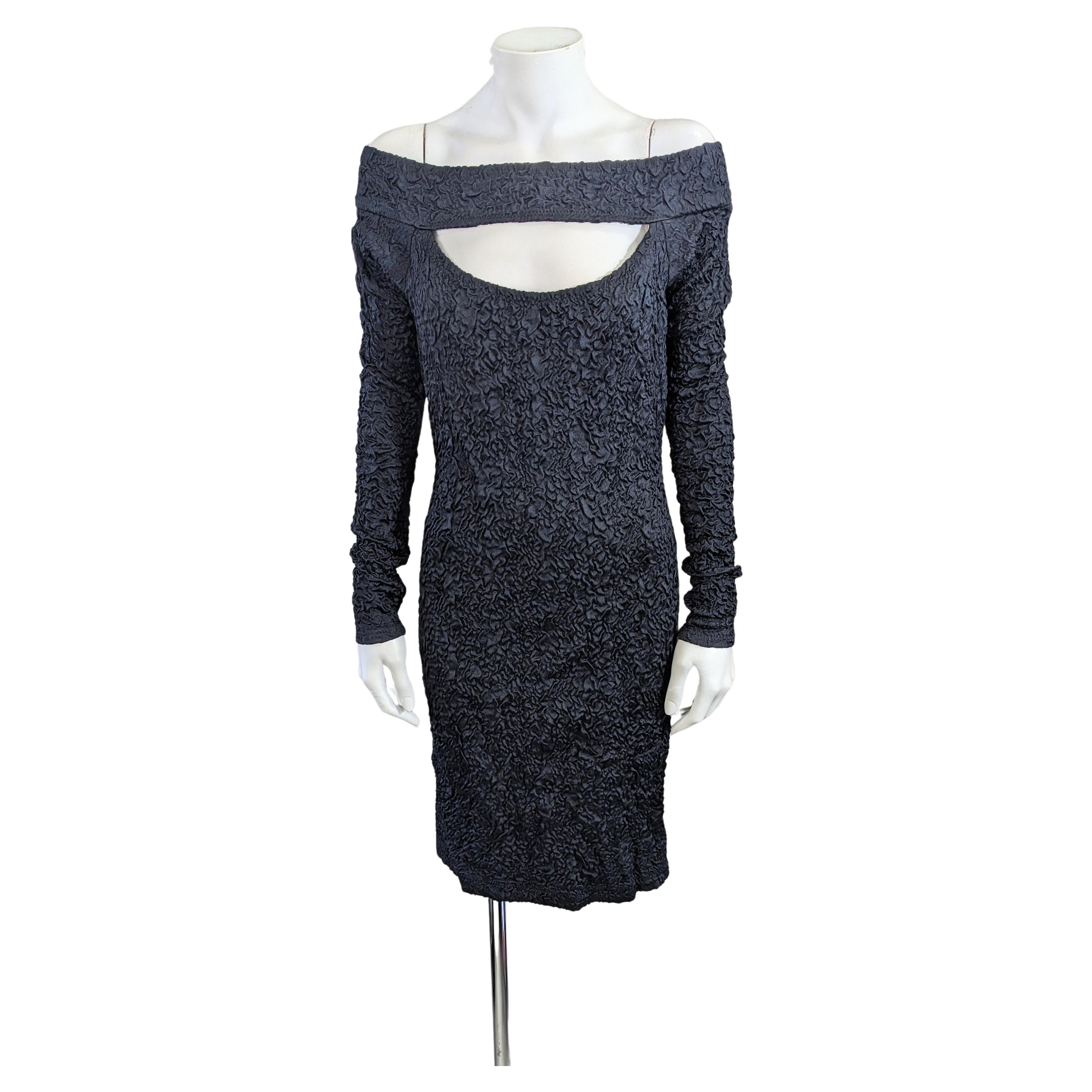 Stretch Silk Cloque Wiggle Dress, Studio VL For Sale