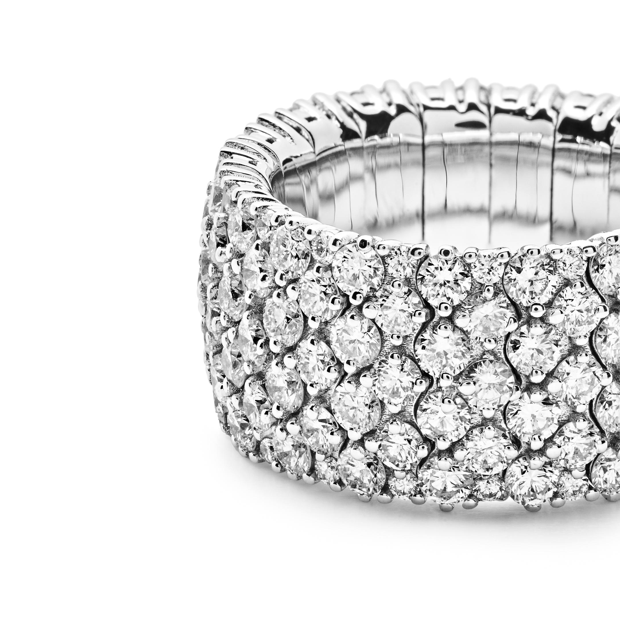  Dehnbarer Diamant-Gobelin-Ring im Zustand „Neu“ im Angebot in New York, NY