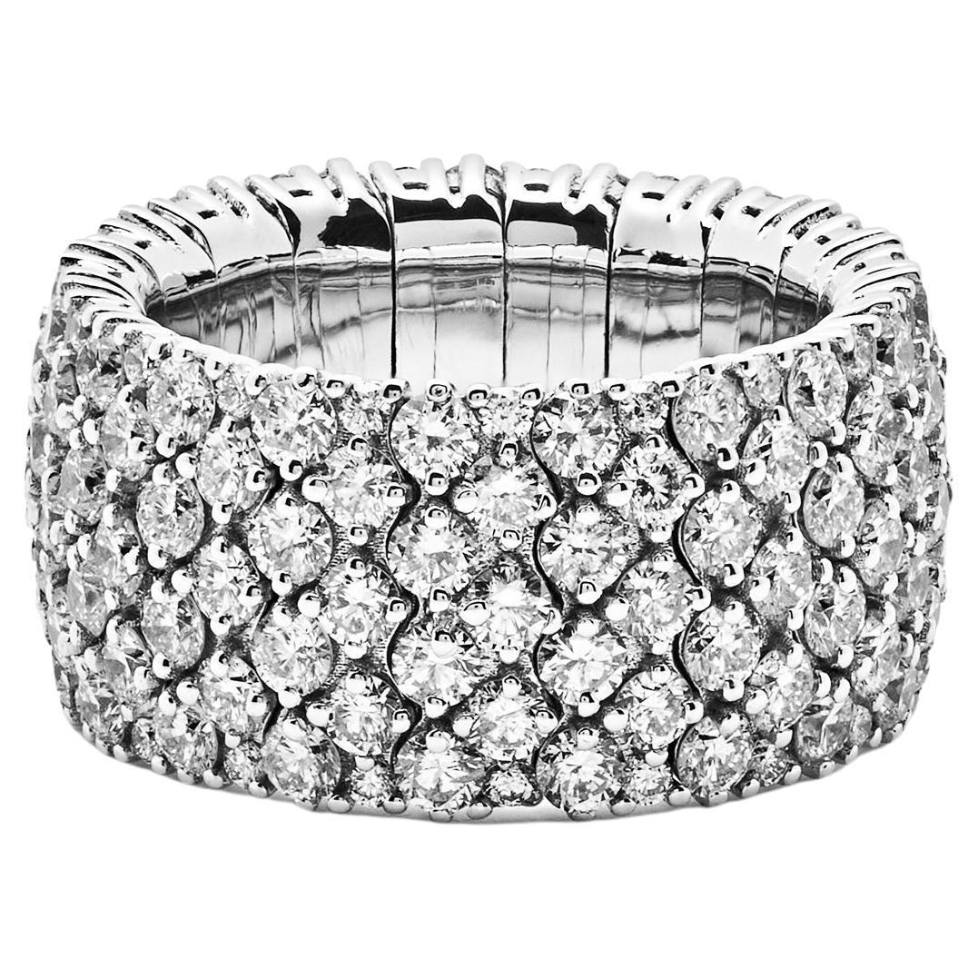  Dehnbarer Diamant-Gobelin-Ring im Angebot