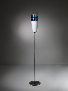 "Striade" Murano Glass Floor Lamp by Massimo Vignelli for Venini, Italy, 1950s