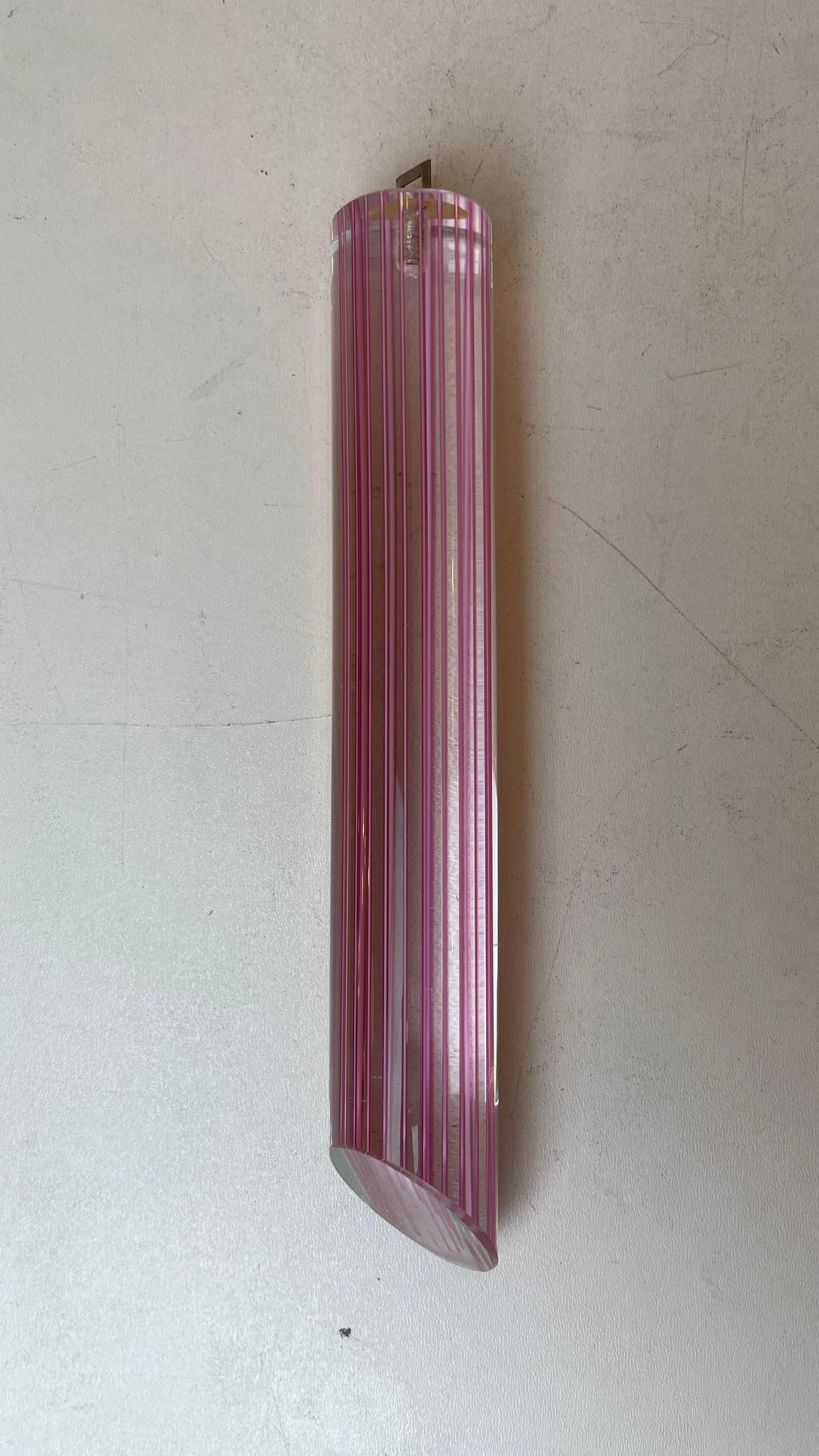 Striated Murano Ceiling Lamp, 1980s For Sale 3