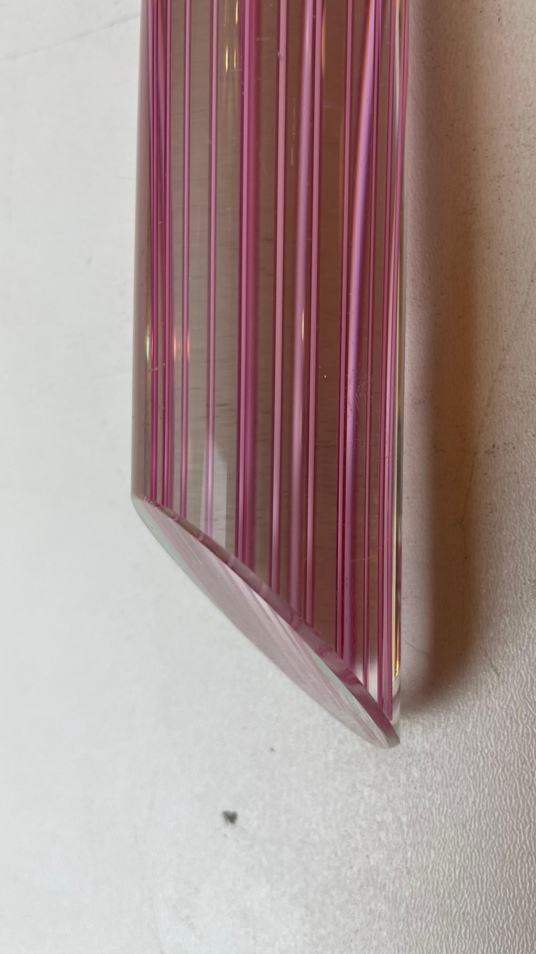 Striated Murano Ceiling Lamp, 1980s For Sale 4
