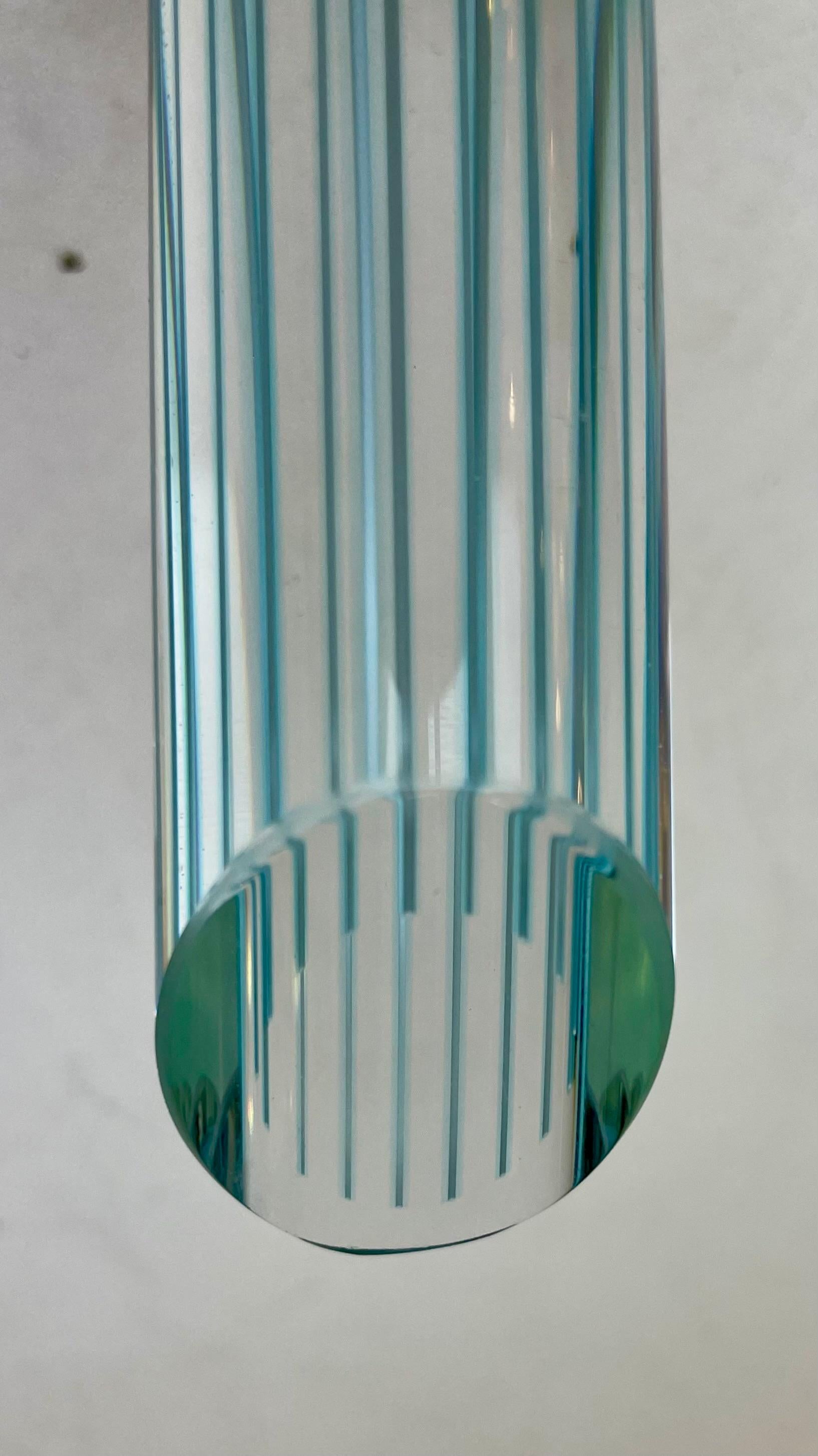 Striated Murano Ceiling Lamp, 1980s For Sale 5
