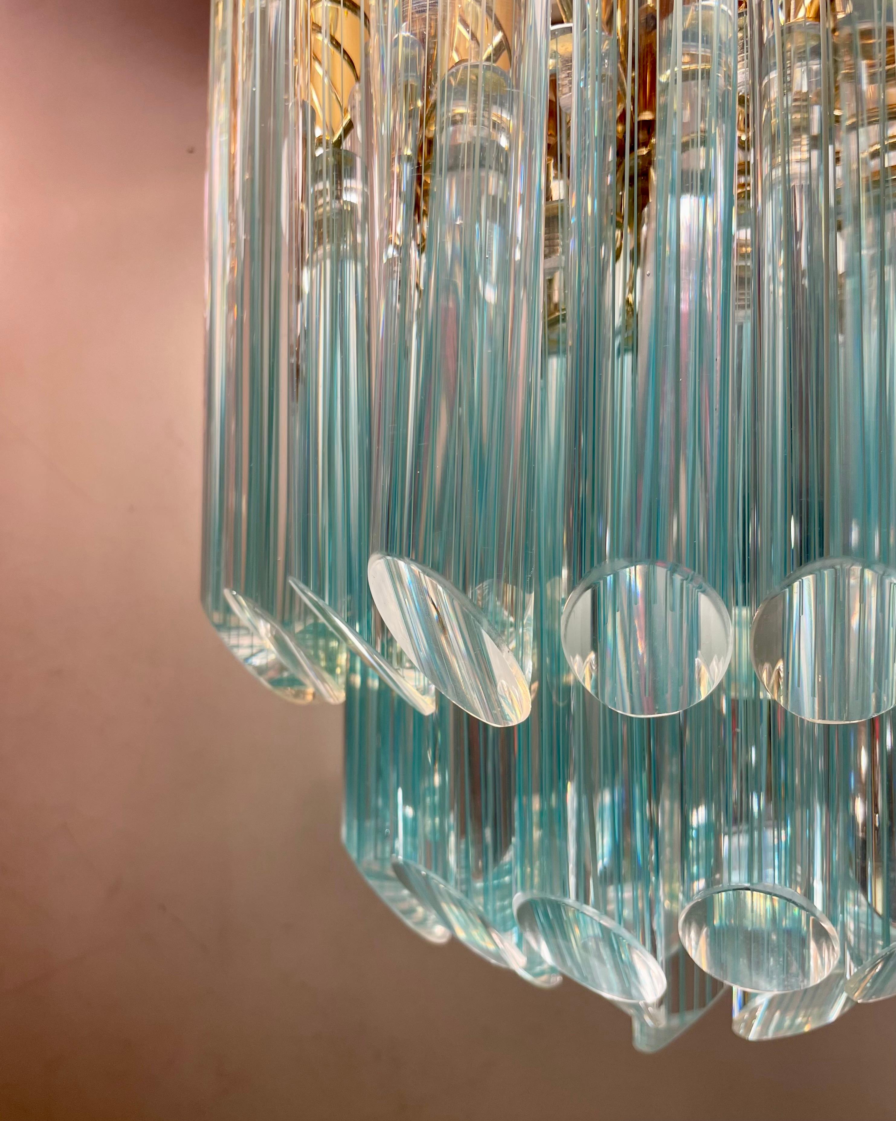 Late 20th Century Striated Murano Ceiling Lamp, 1980s For Sale