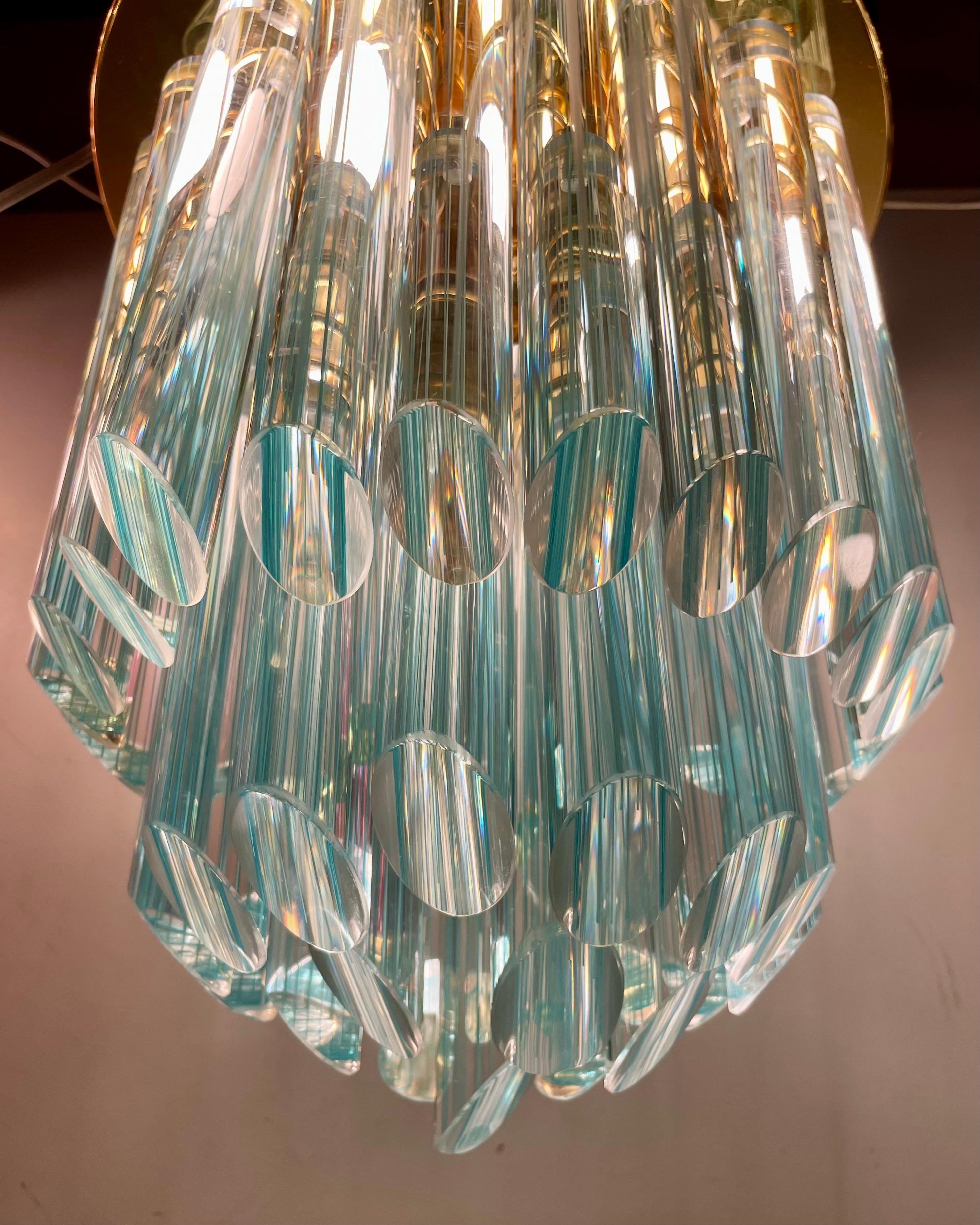 Striated Murano Ceiling Lamp, 1980s For Sale 1