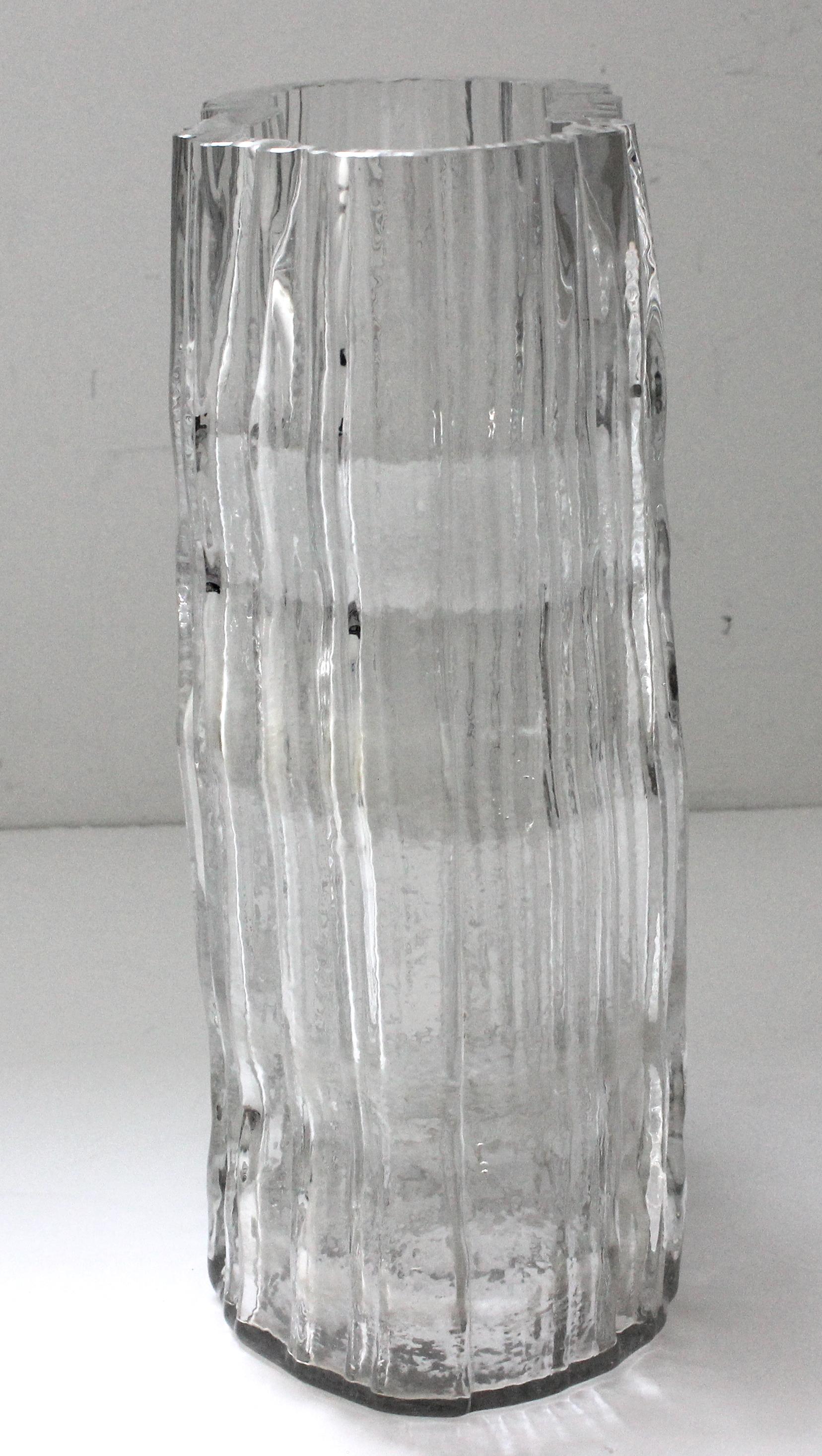 Mid-Century Modern Striated Vase by Martin Freyer for Rosenthal Studio-Linie
