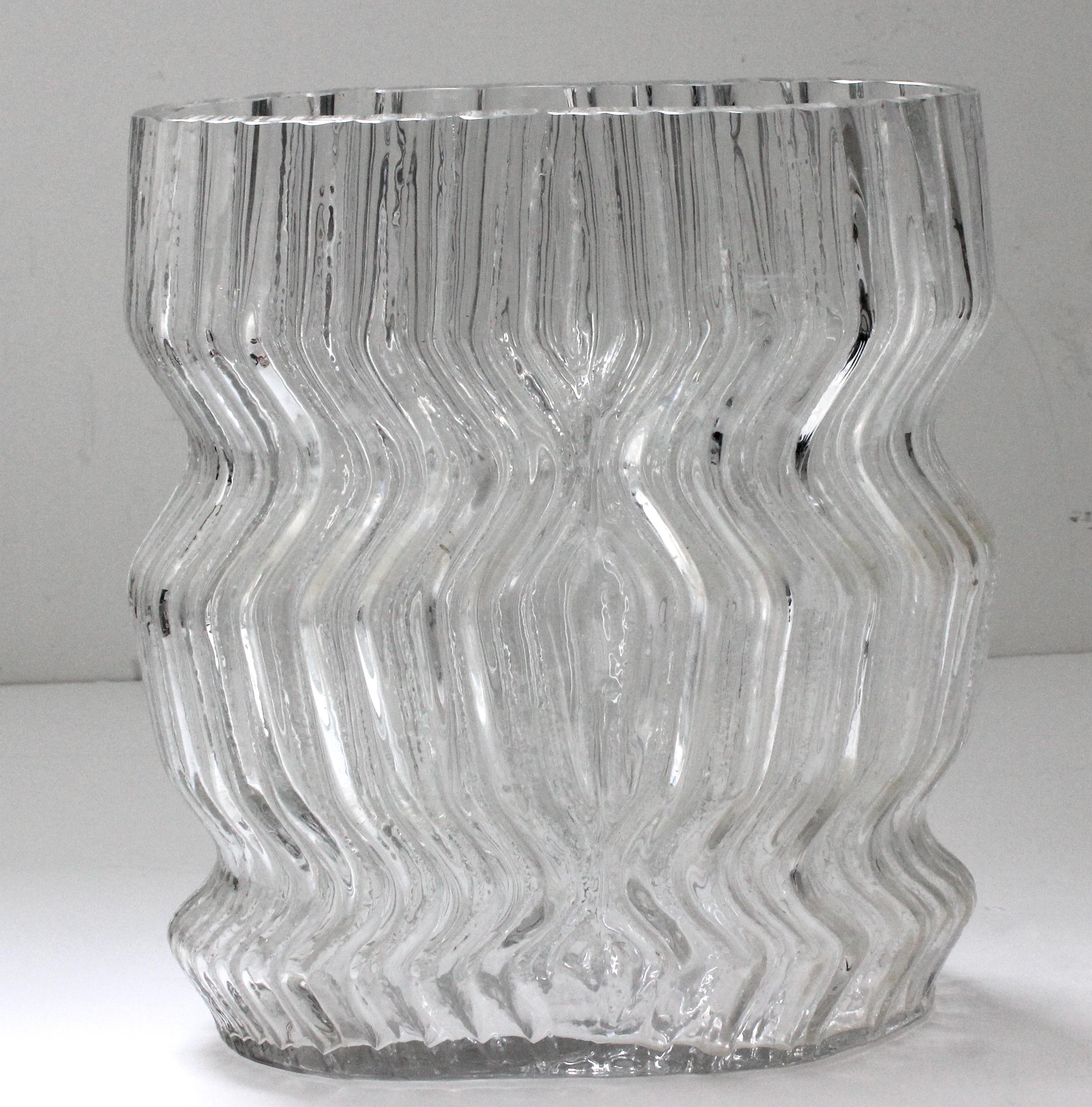 German Striated Vase by Martin Freyer for Rosenthal Studio-Linie