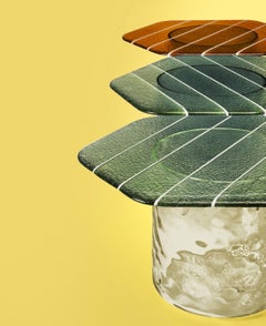 Miniforms Striche Murano Glass Coffee Table by Matteo Zorzenoni