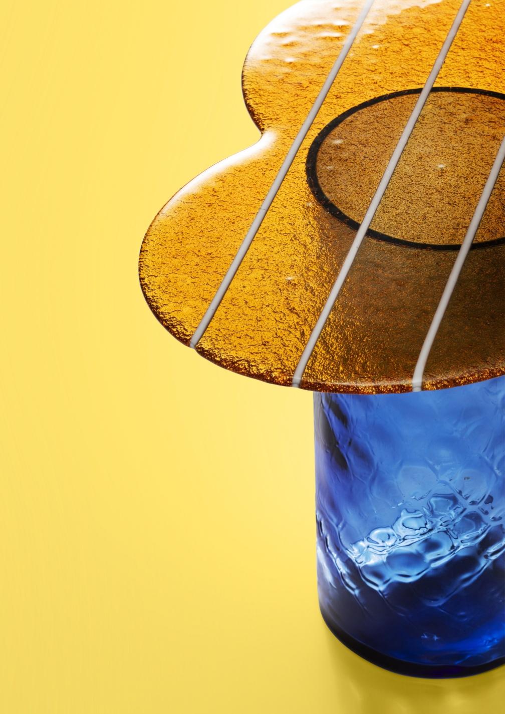 Table basse haute en verre de Murano Striche par Matteo Zorzenoni en vente 3