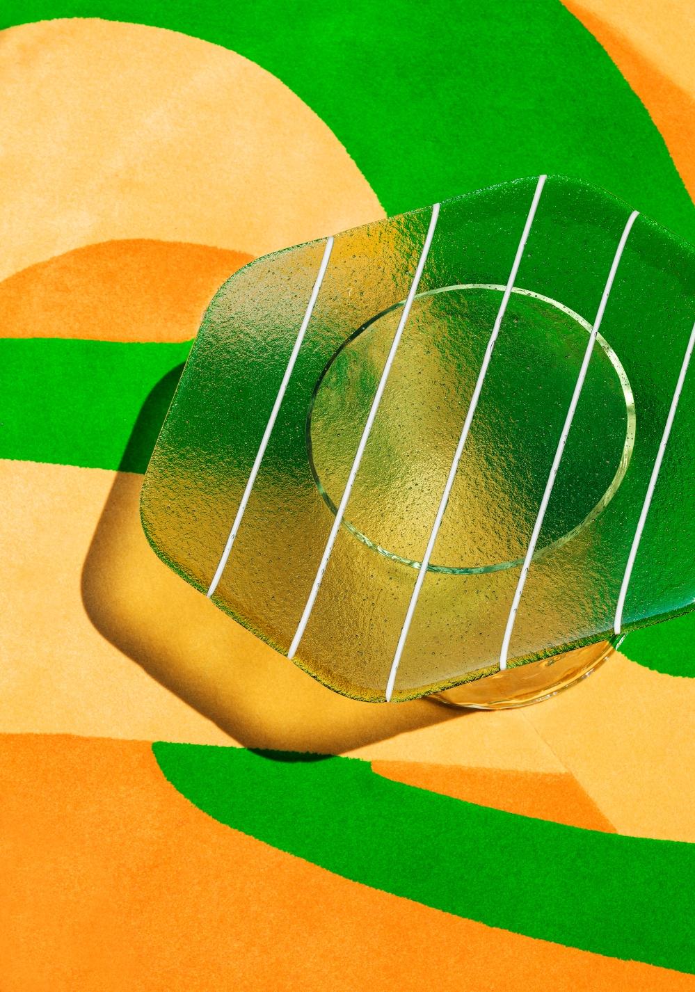 Table basse haute en verre de Murano Striche par Matteo Zorzenoni en vente 8