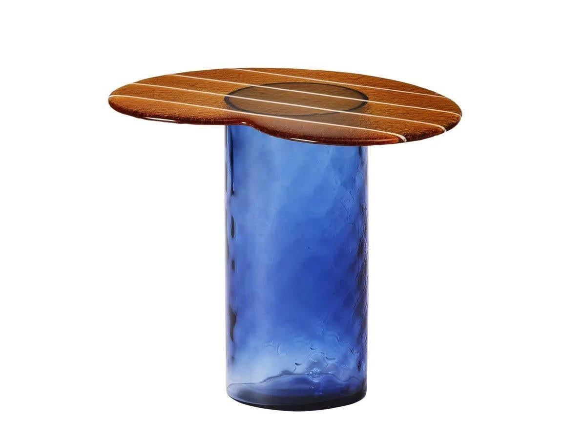 XXIe siècle et contemporain Table basse haute en verre de Murano Striche par Matteo Zorzenoni en vente