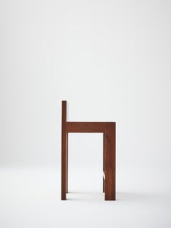 Strict Bar Stool in Walnut by Louise Liljencrantz, Sweden