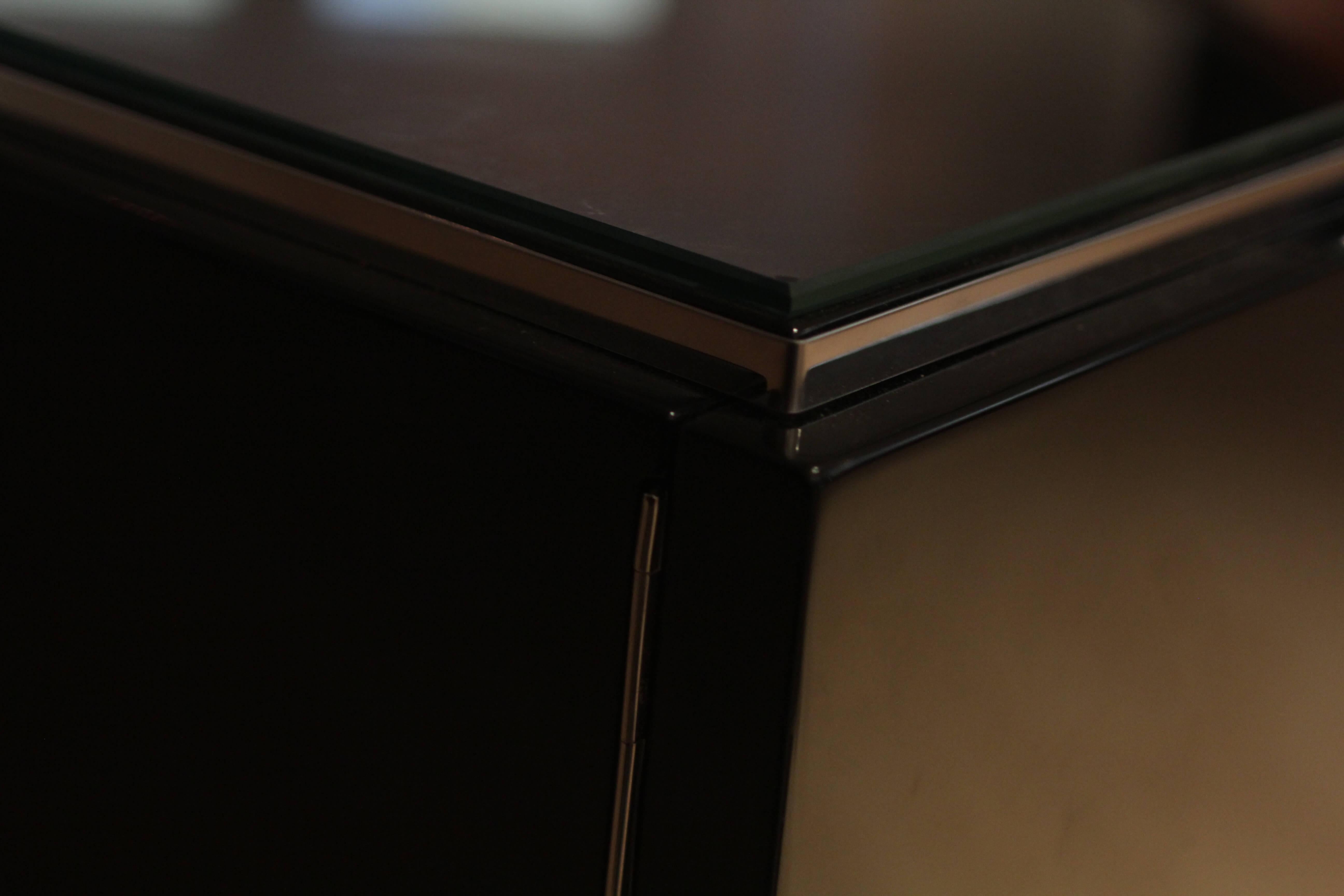 Bauhaus Desk, Black Lacquer and Chrome, Germany, circa 1930 4