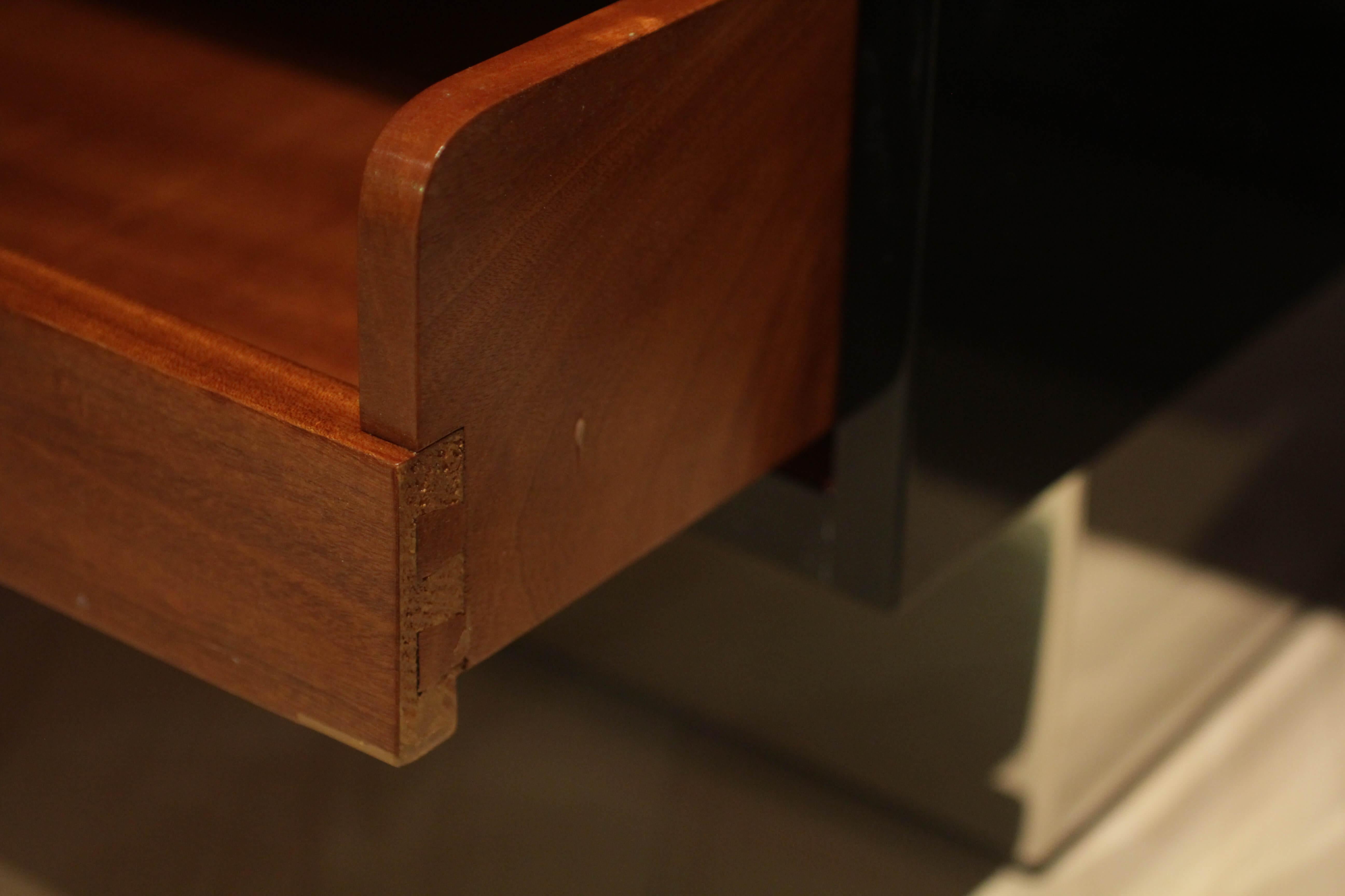 Bauhaus Desk, Black Lacquer and Chrome, Germany, circa 1930 7